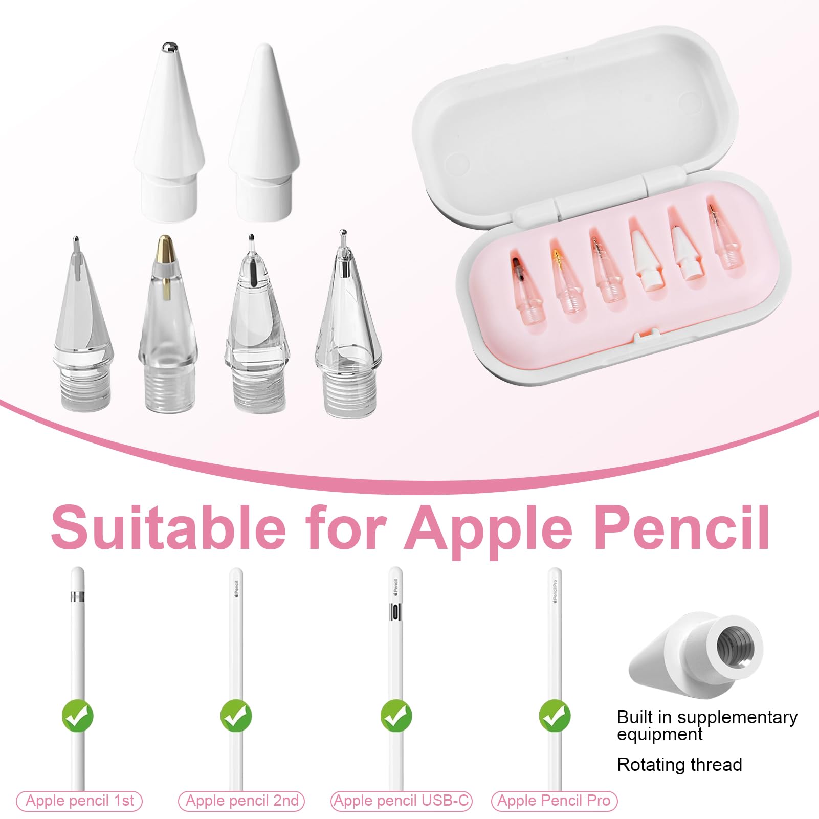 Apple Pencil Proと取替え用のおまけ付き Amazon.co.jp: Apple Pencil Pro用交換用ペンシルチップ