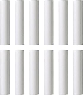 Ciata - 12 Pack - 5 inch White Plastic Candle Covers with 13/16 inch Inside Diameter and 7/8 inch Outside Diameter (5 inch, White)