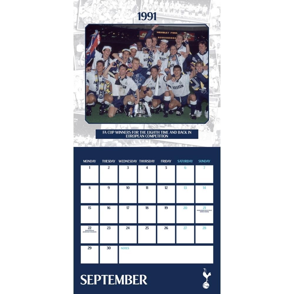2025 Calendar Tottenham Hotspur FC Legends Month to View Square Football Calendar Official Product - Image 4