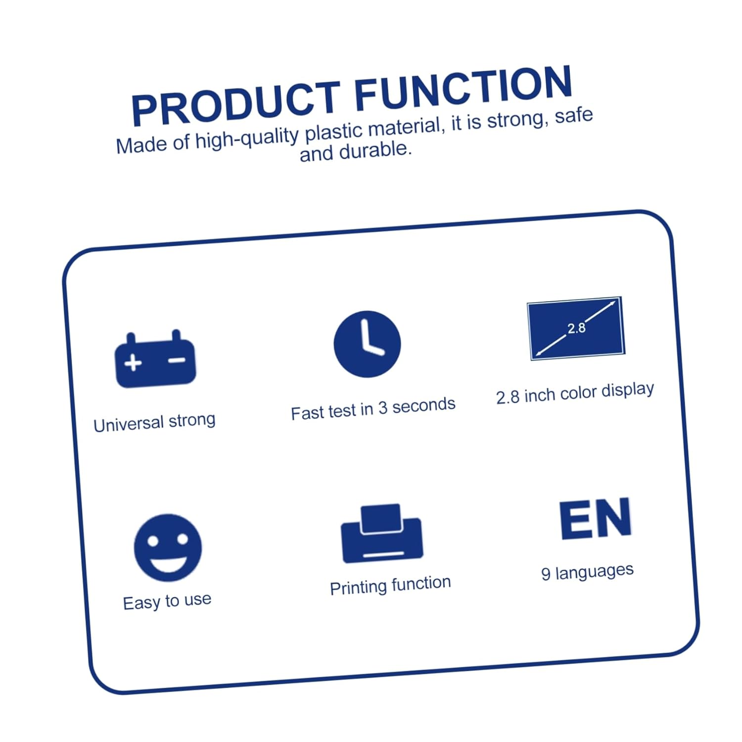 Professional Automotive Battery Analyzer for Car Battery Tester Light Weight Design Car Supply