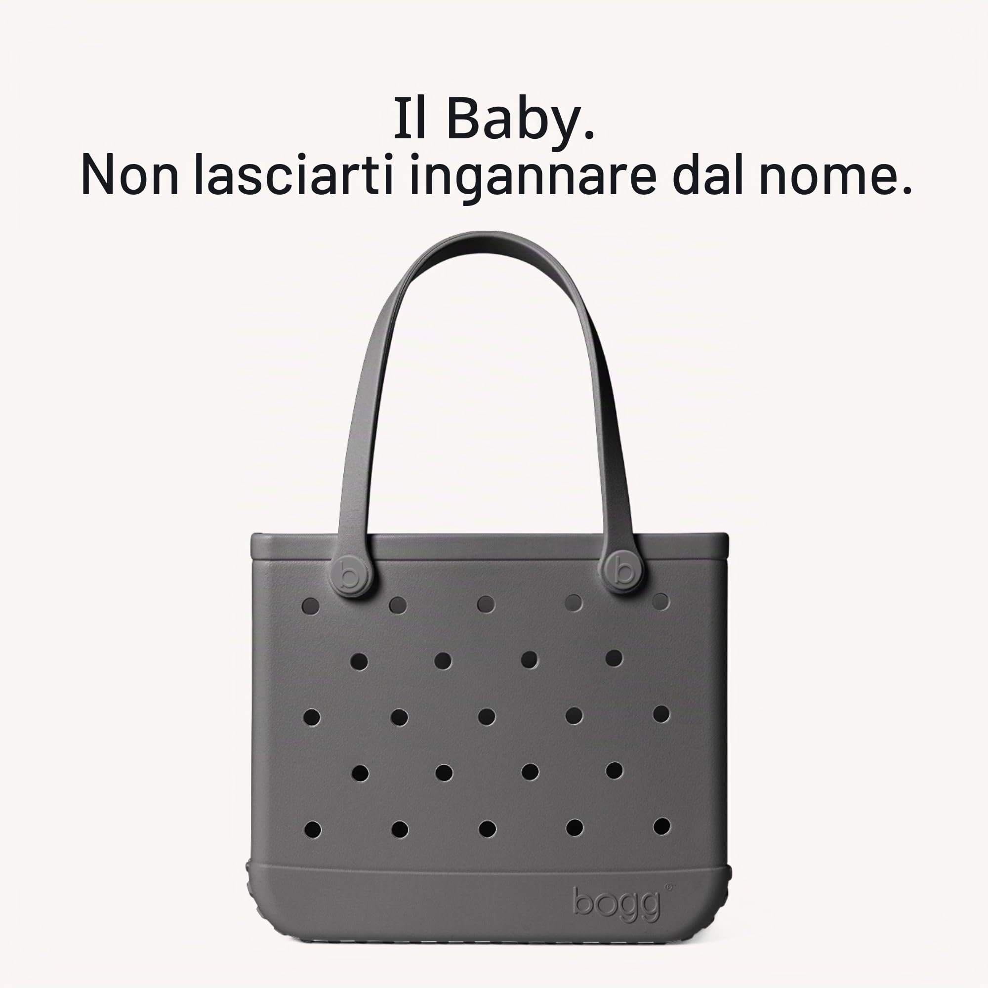 BOGG BAG Borsa piccola impermeabile lavabile per spiaggia, barca, piscina, lavoro, scuola, sport, 38 x 33 x 13 x 13 cm, borsa leggera e carina