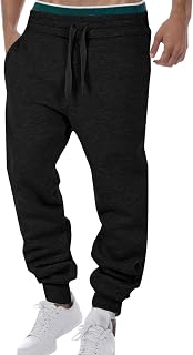 Fleece Trousers Men's Warm Men's Outdoor Running Fitness Yoga Training Trousers Summer Men's Jogging Suit Trousers Loose Solid Sports Style Casual Trousers Wide Leg Trousers Men's Fabric Trousers