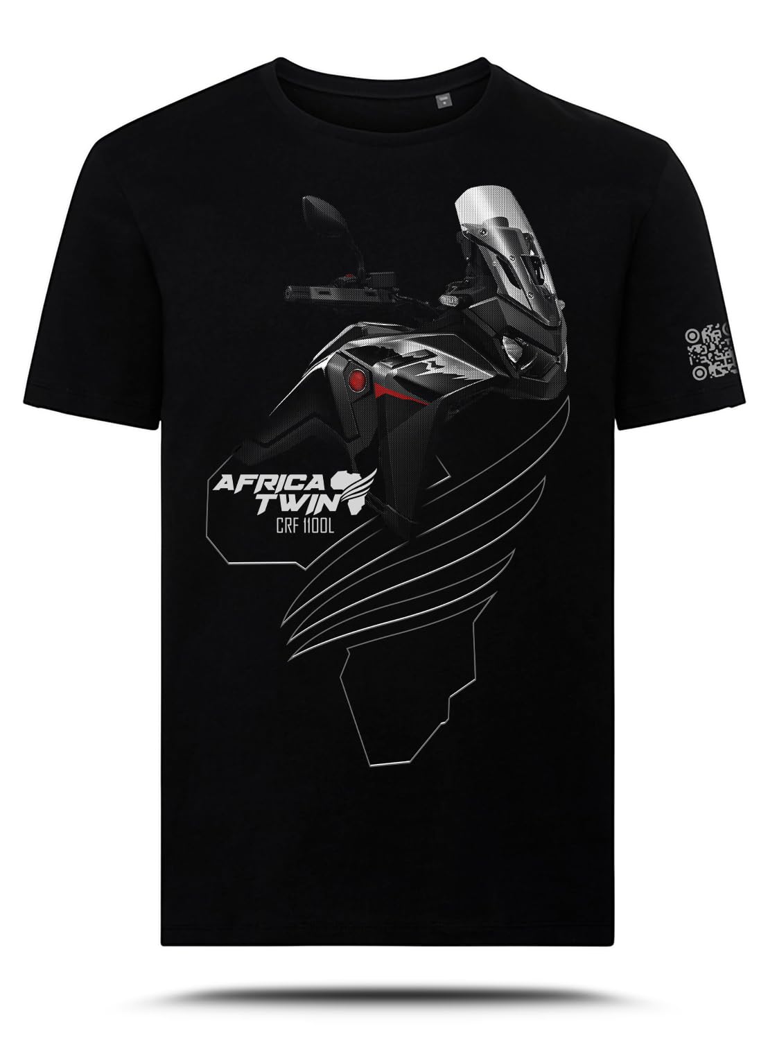 AZ Graphishop Graphishop koszulka kompatybilna z Africa Twin CRF 1100L 2025 Balelistic Black TS-FM-214