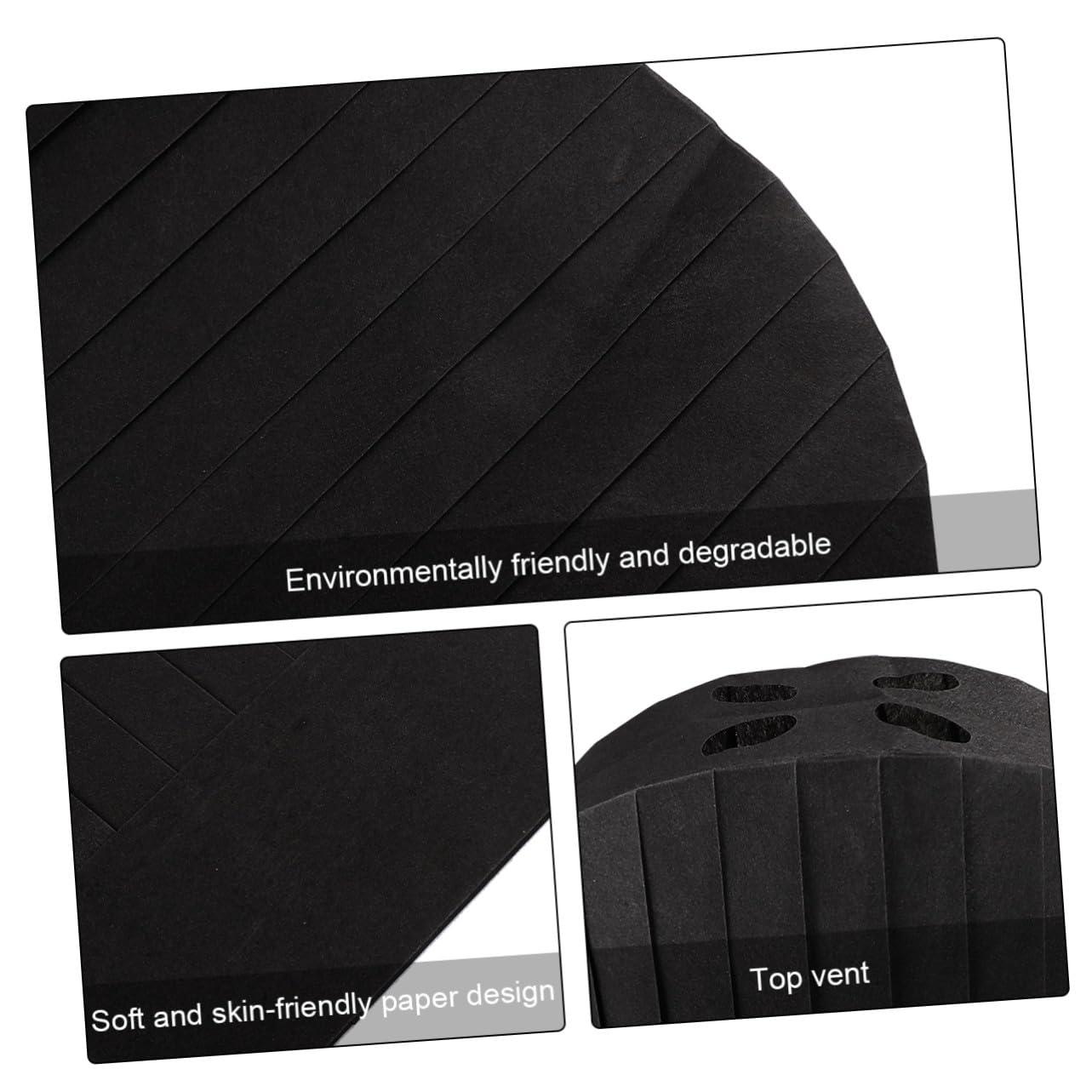 ORFOFE 20 Piezas Sombrero de Cocinero Desechable Gorro de Cocina Anti-Manchas Ecológico y Biodegradable para Chefs y Catering