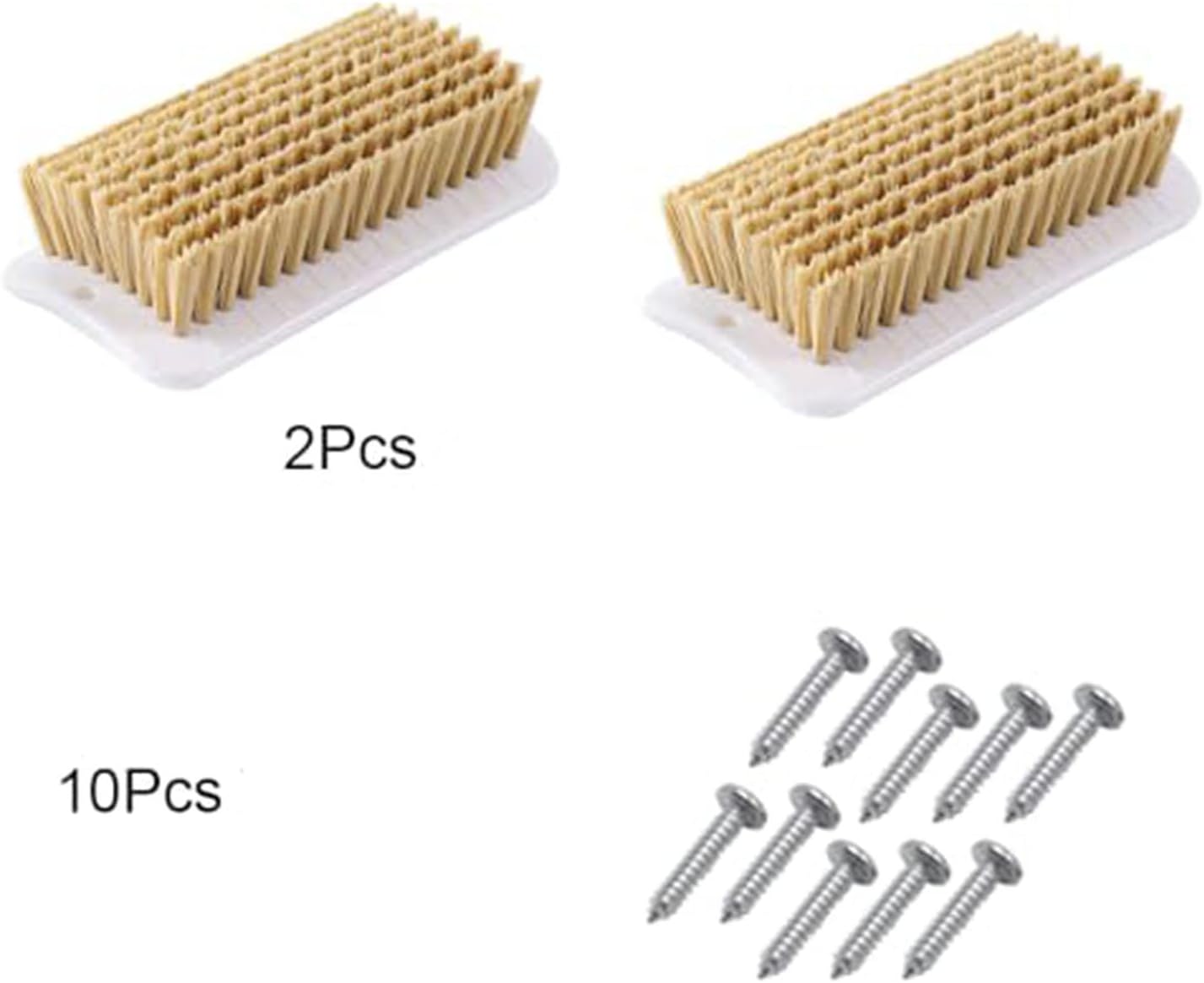 2Pcs Pig Enrichment Toy, 2-in-1 Self-Grooming and Scratch Brush for Mini Pigs, Encourages Natural Behavior, Reduces Stress, Easy Install for Pens, Barns, or Yards