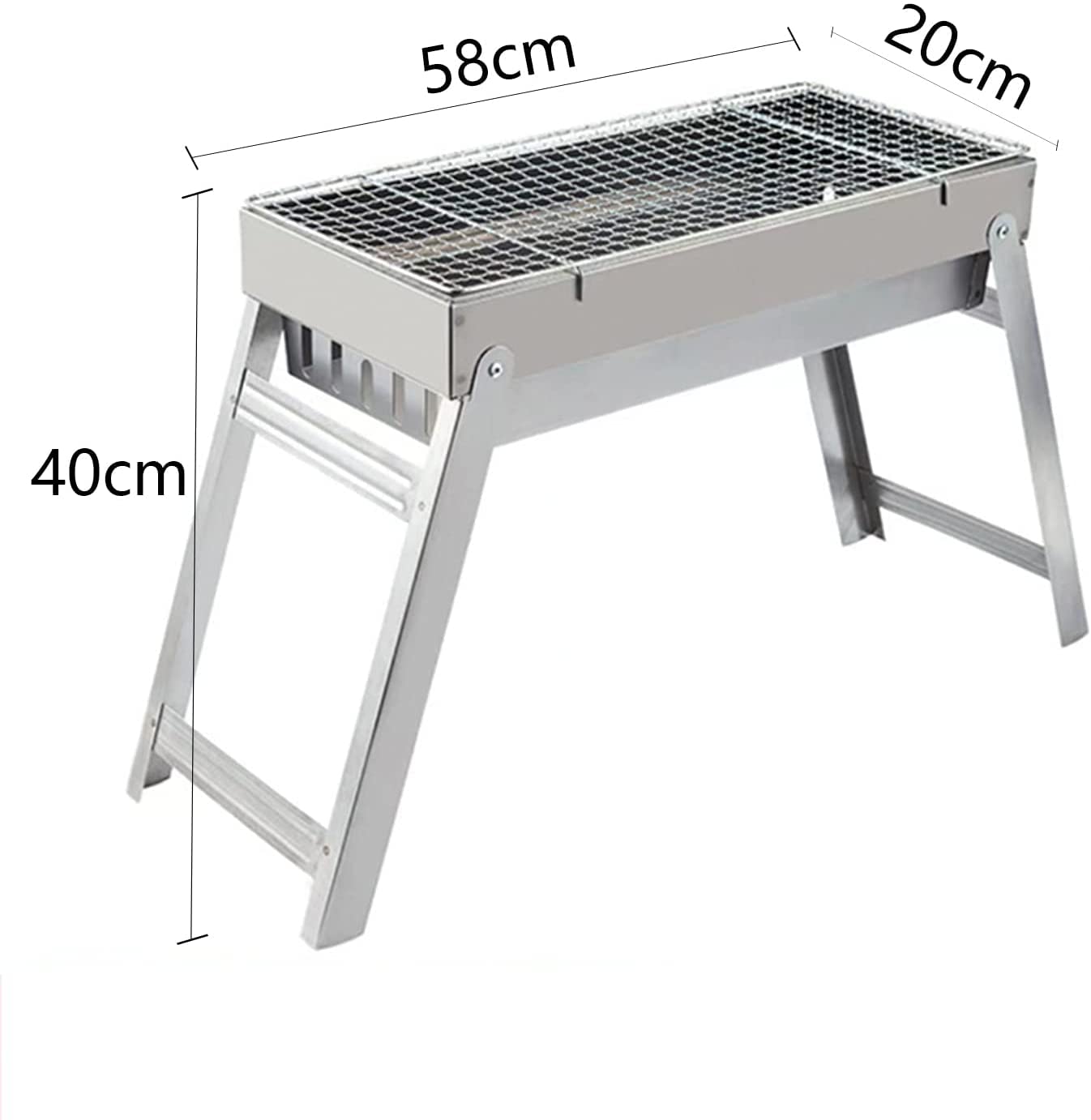 Grill węglowy Przenośny grill Grill węglowy, grill dla 5-7 osób, grill węglowy na stół Kemping Zewnętrzny grill ogrodowy Przybory do grilla