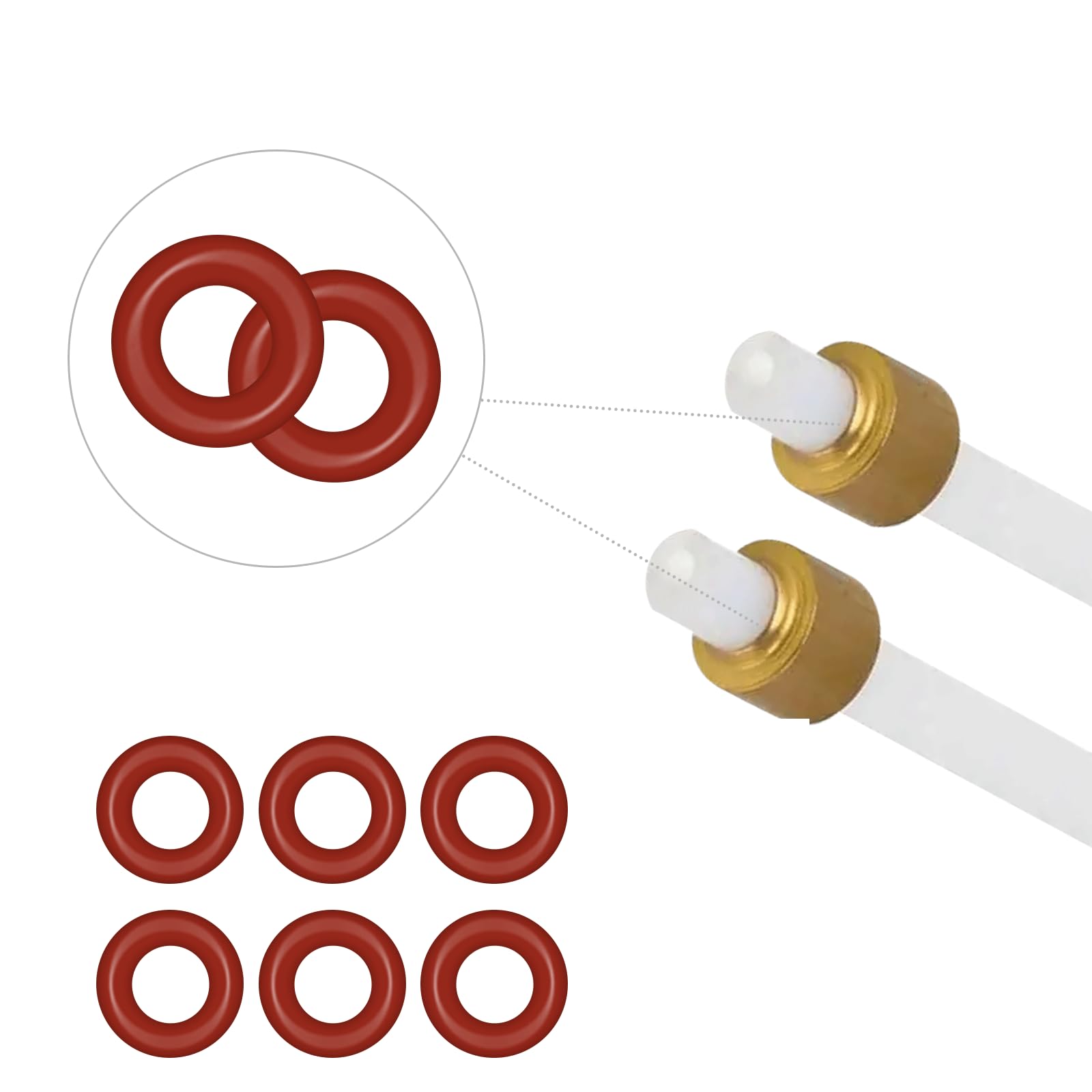 Lot De 2 Joints Toriques - Kit D'entretien - 1 Tuyau De Rechange - Copatible Avec Sieens EQ