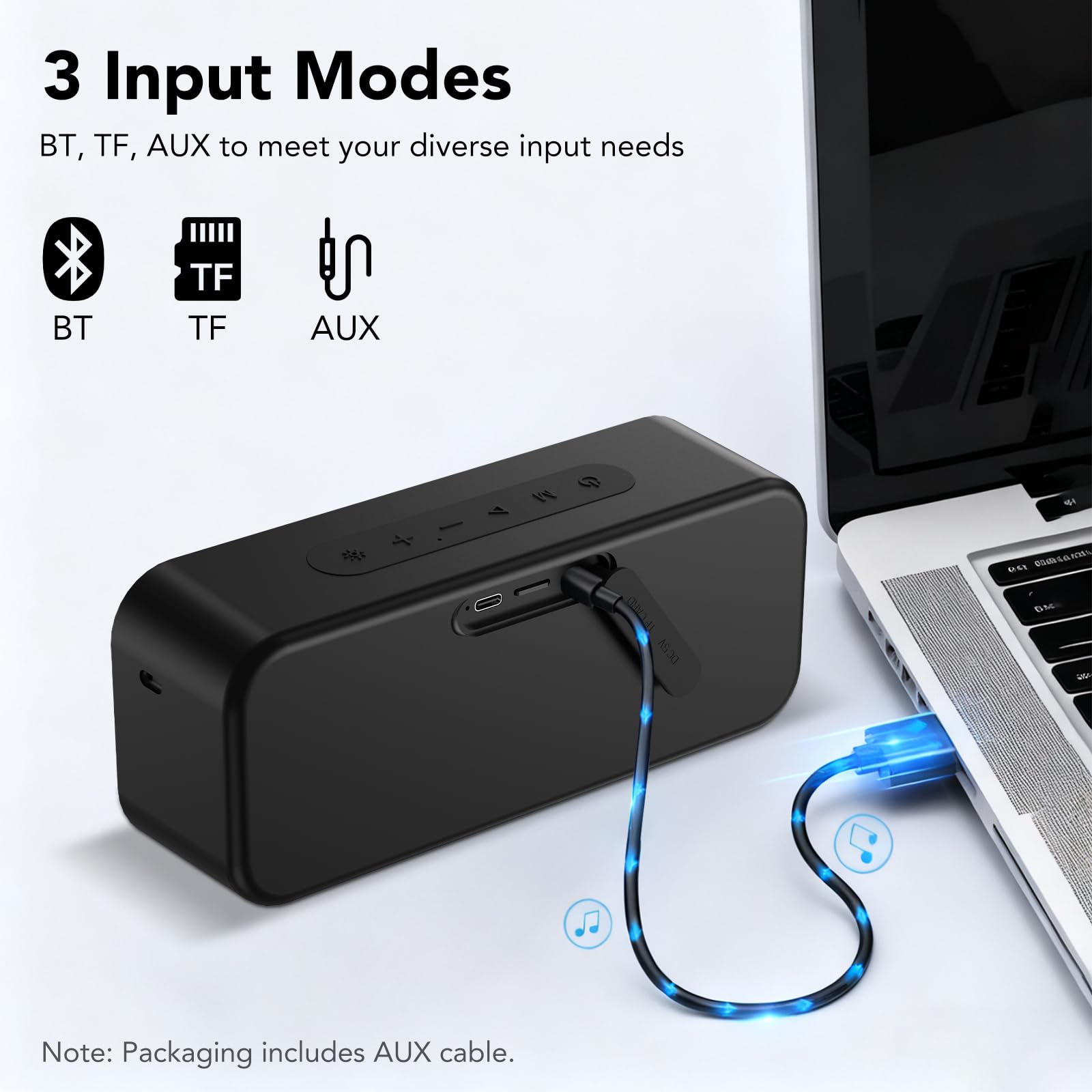 Cassa Bluetooth Potente Portatile con Luci, Speaker Bluetooth 5.4, 30W Basso Potenziato, IPX7 Impermeabile, 7 Luci RGB, 30 Ore Autonomia, Altoparlante Bluetooth per Party, TWS AUX TF-Card, Argento