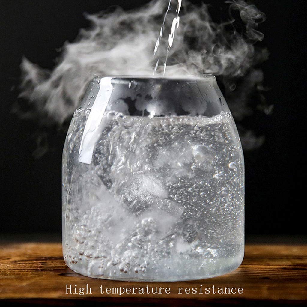 NYKK Einmachgläser Glas mit Airtight Holz Deckel Ball, Klar Keksdose, Gläser Nahrungsmittelspeicherbehälter for Umhüllung-Tee Kaffee Spice Zucker Salz Vorratsdosen Glas
