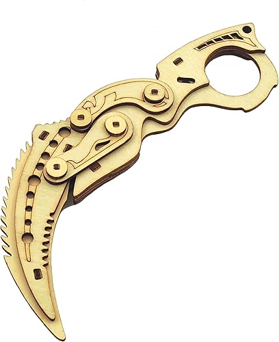 Kits de modelo de pistola de rompecabezas 3D y kits de modelo de daga, rompecabezas de madera para adultos, kits de construcción de madera, regalos