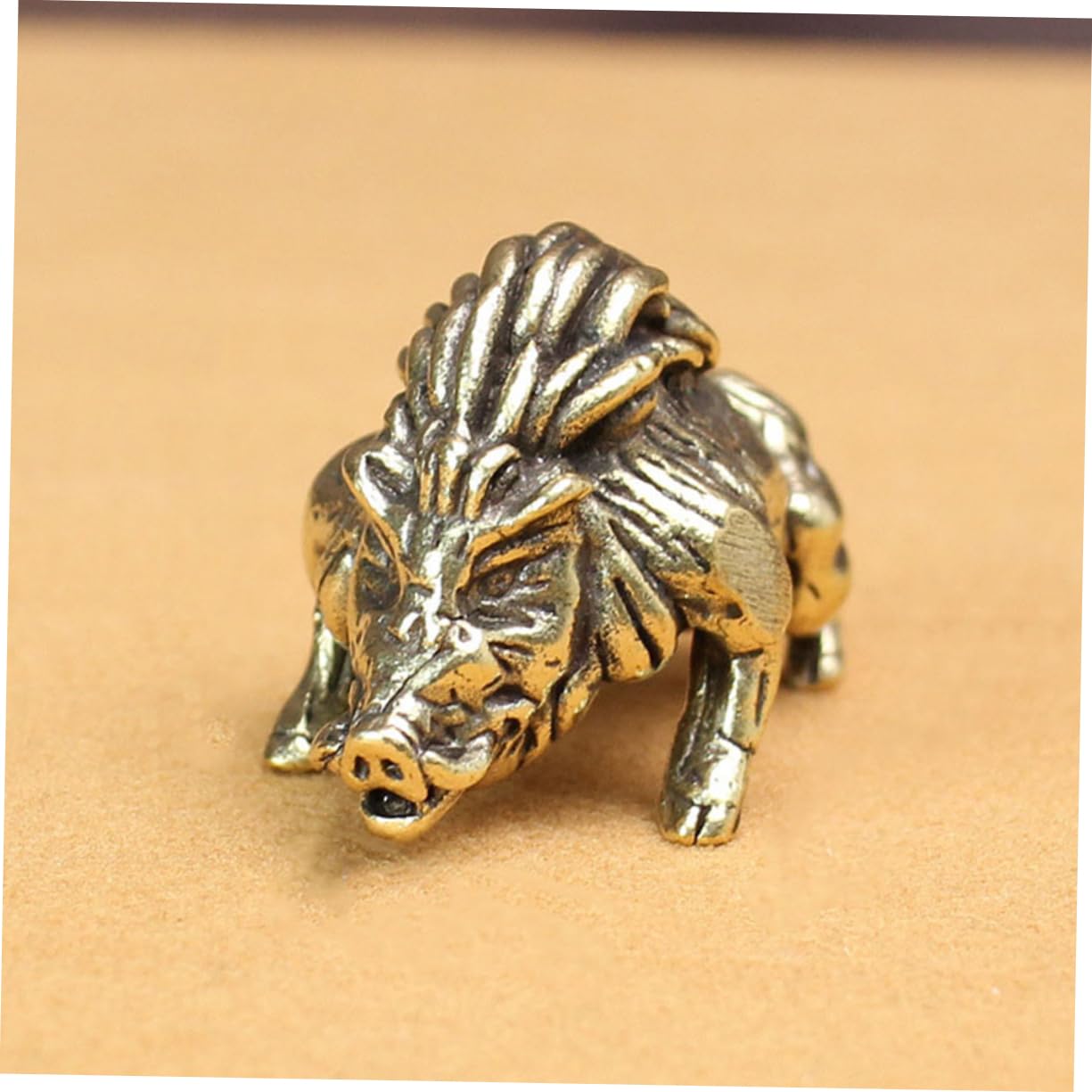 Zerodeko 6stücke Vintage Messing Wildschwein Statue Retro Tierfigur Für Schreibtischdekoration Kleine Miniatur Tierornamente Hochwertigem Messing Feng Shui Geschenkidee