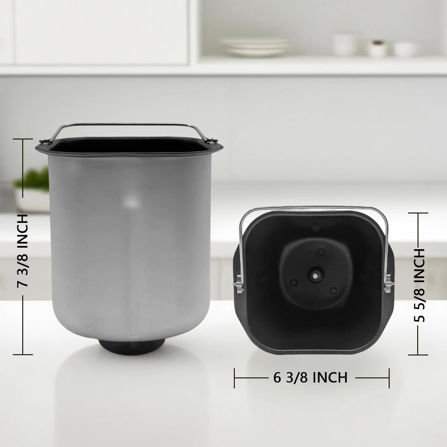 Amazon.com: Square Bread maker pan Replacement with non-sticking