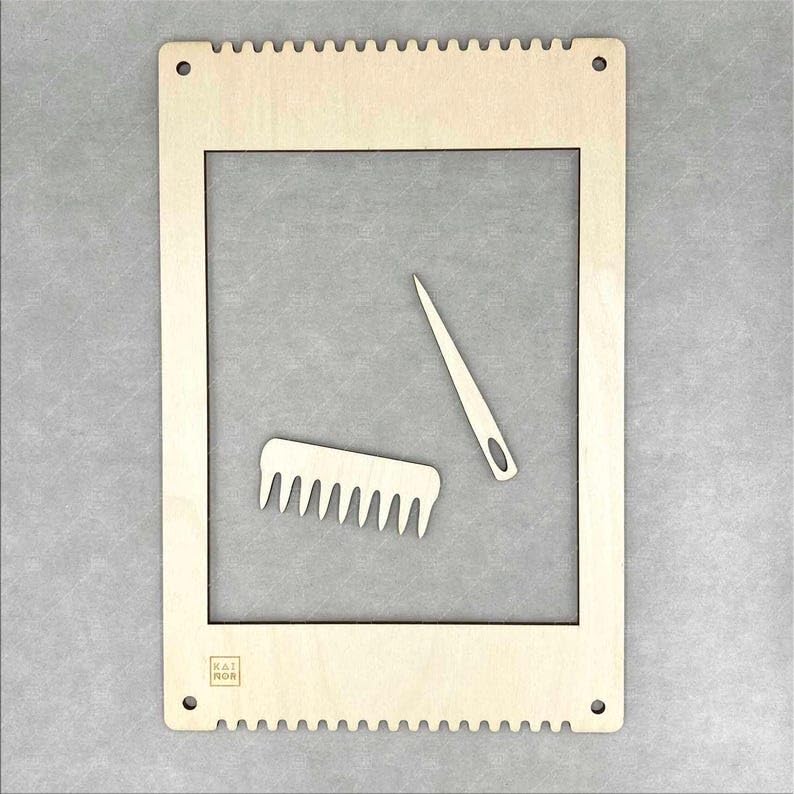 American Elm Wooden Weaving Loom Kit 4 Sizes DIY Craft Frame Set for Yarn, Thread & Textile Art. 3