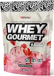 Whey Protein Gourmet 907g Refil - FN Forbis (MIlkshake de Morango)