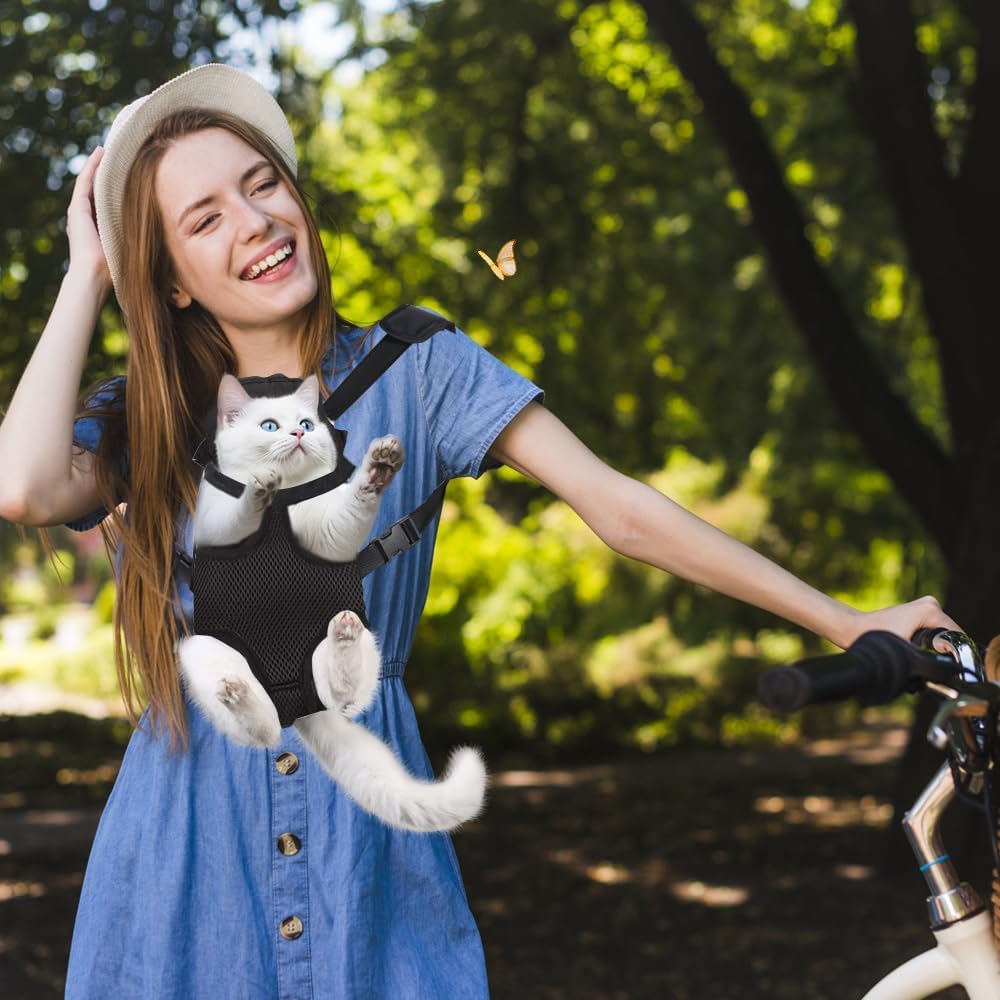 Transportador De Mascotas, Dar A Las Mascotas Un Descanso Mochila De Pecho para Llevar Perros Pequeños O Gatos para Ciclismo, Senderismo, Camping, Caminar O Reunirse con Amigos