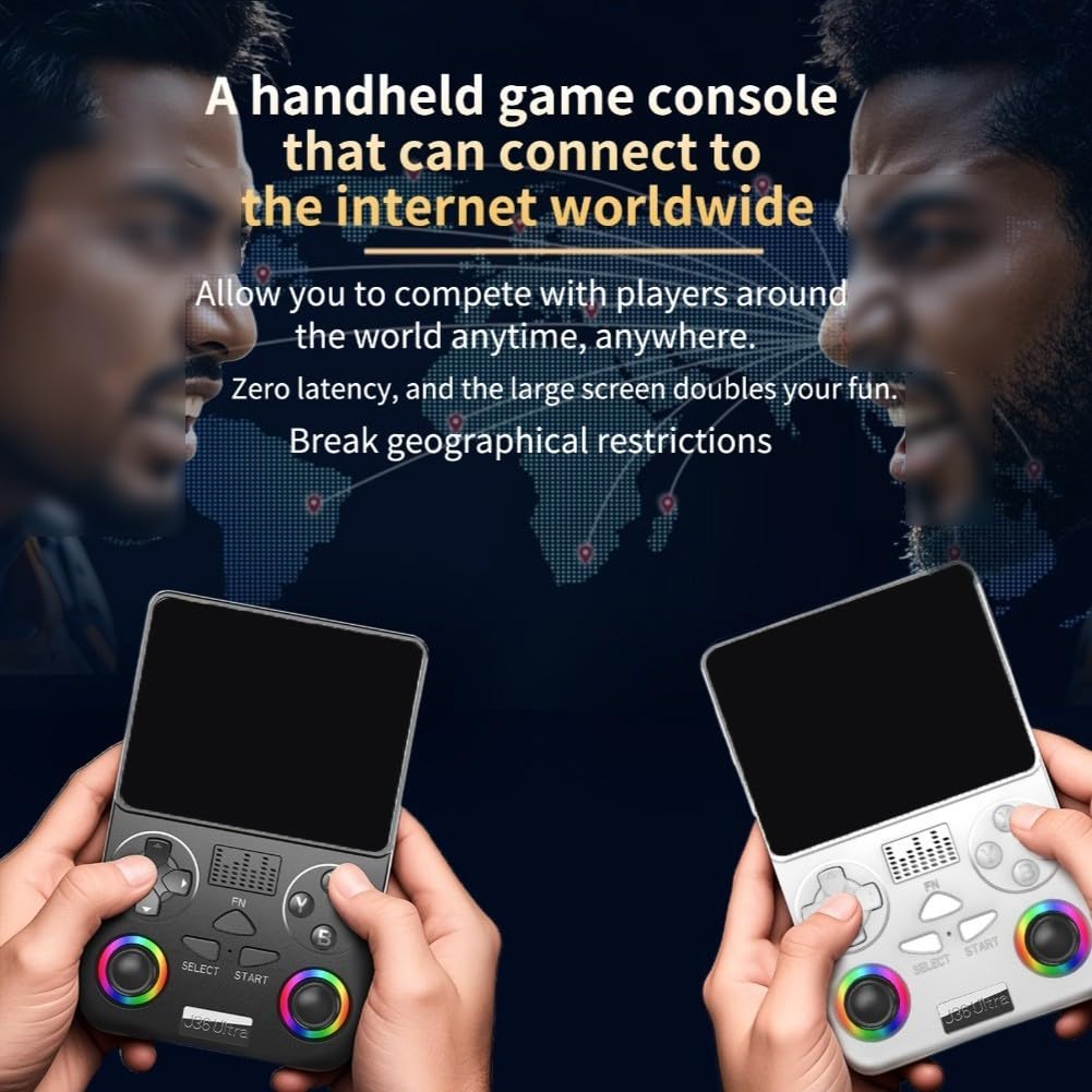 Console portatile retrò con WiFi per battaglie in tempo reale e gioco offline, con sistema operativo open source e interfaccia personalizzabile (viola)