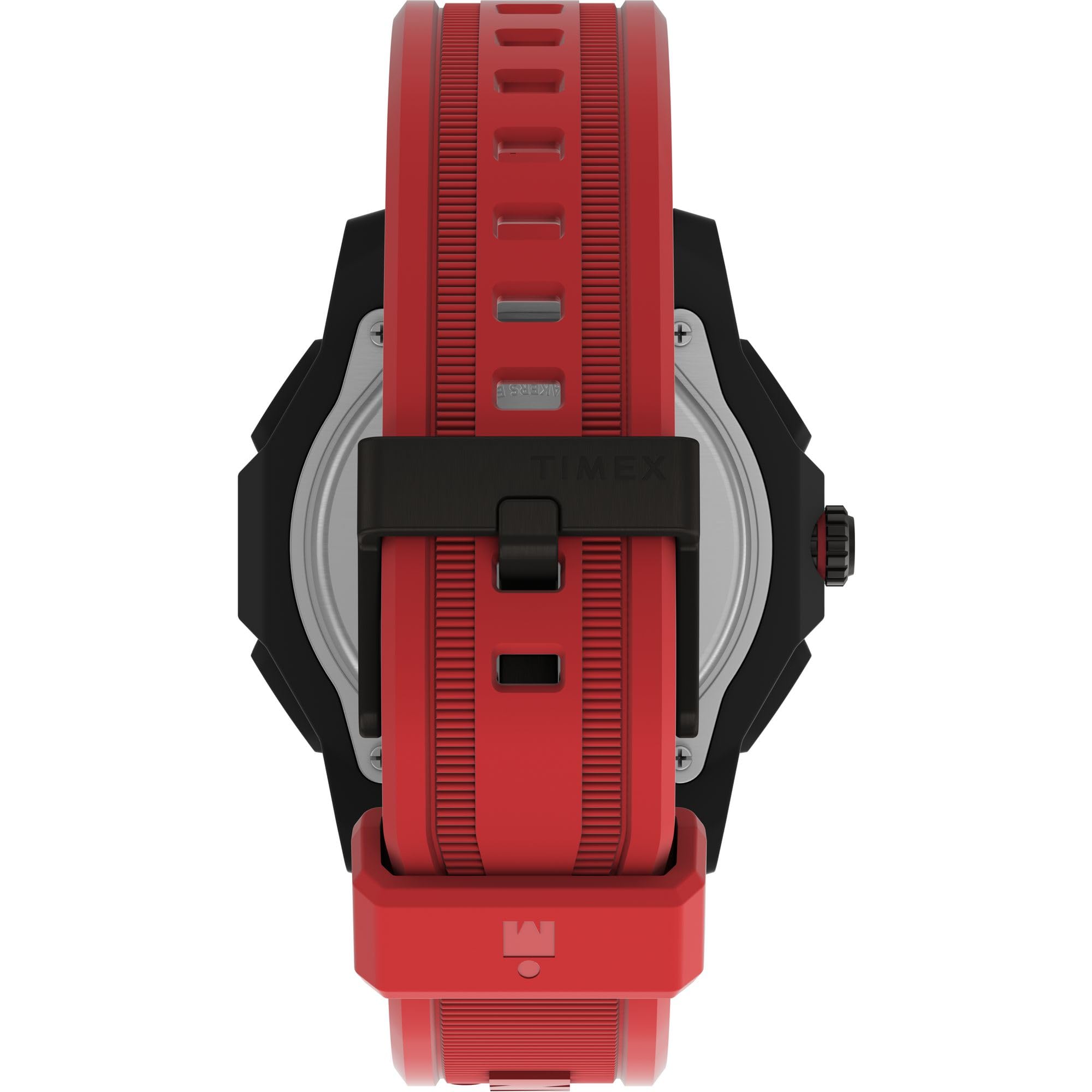 Timex Reloj Digital de Cuarzo para Hombre con Correa de Poliuretano TW2W53700VQ, Rojo/Negro/Digital, Moderno