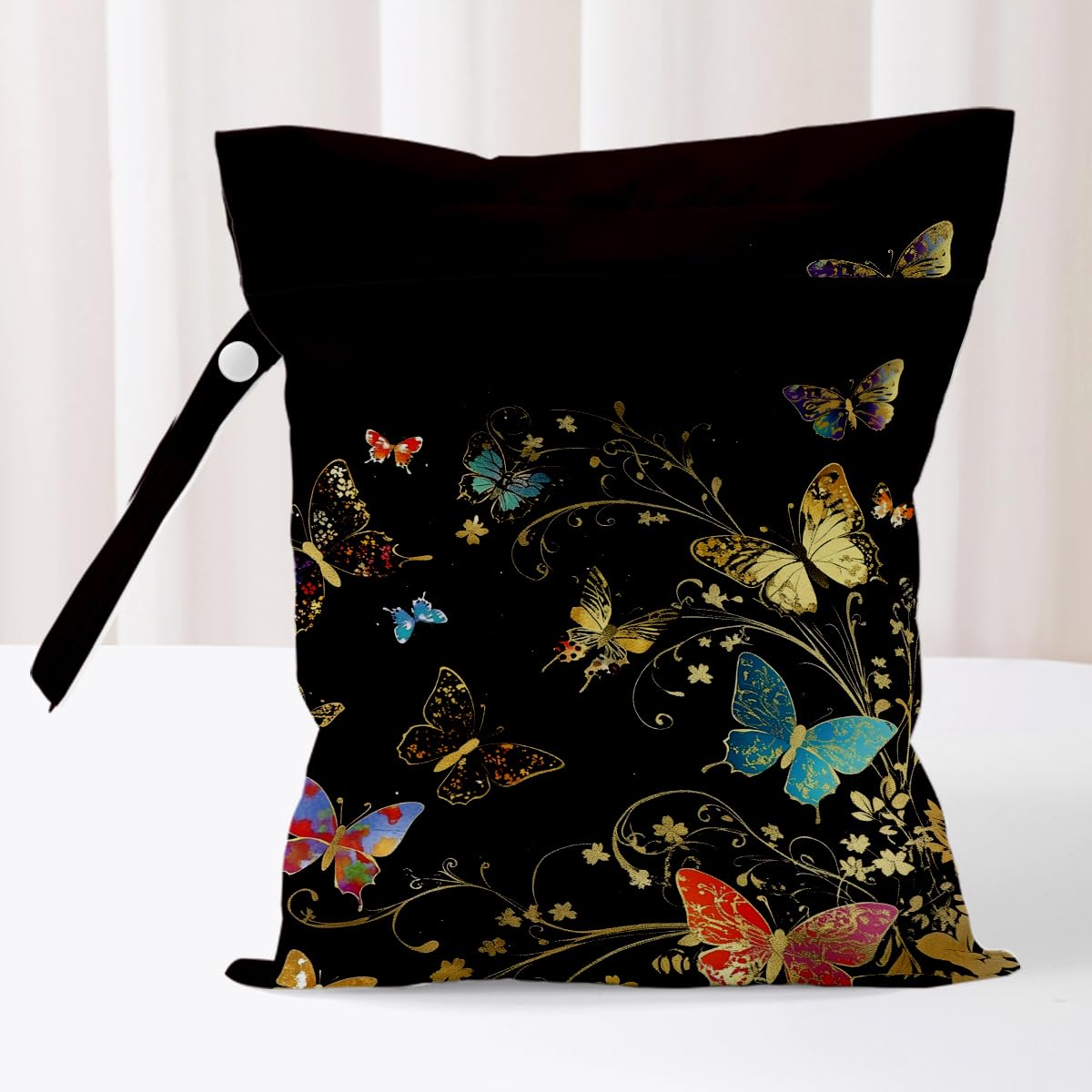 Wet Bag, Waterproof Reusable Wet Dry Bags for Pool, Travel Laundry Bags for Swimsuit Beach Diapers Dirty Gym Yoga Clothes Toiletries Organizer 04, Multi 02463, 10 x 12 Inches, Fashion