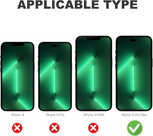 Miniatura 9 de Funda impermeable compatible con iPhone 14 Pro Max de 6.7 pulgadas, para MagSafe, protector de pantalla de vidrio transparente, protector de
