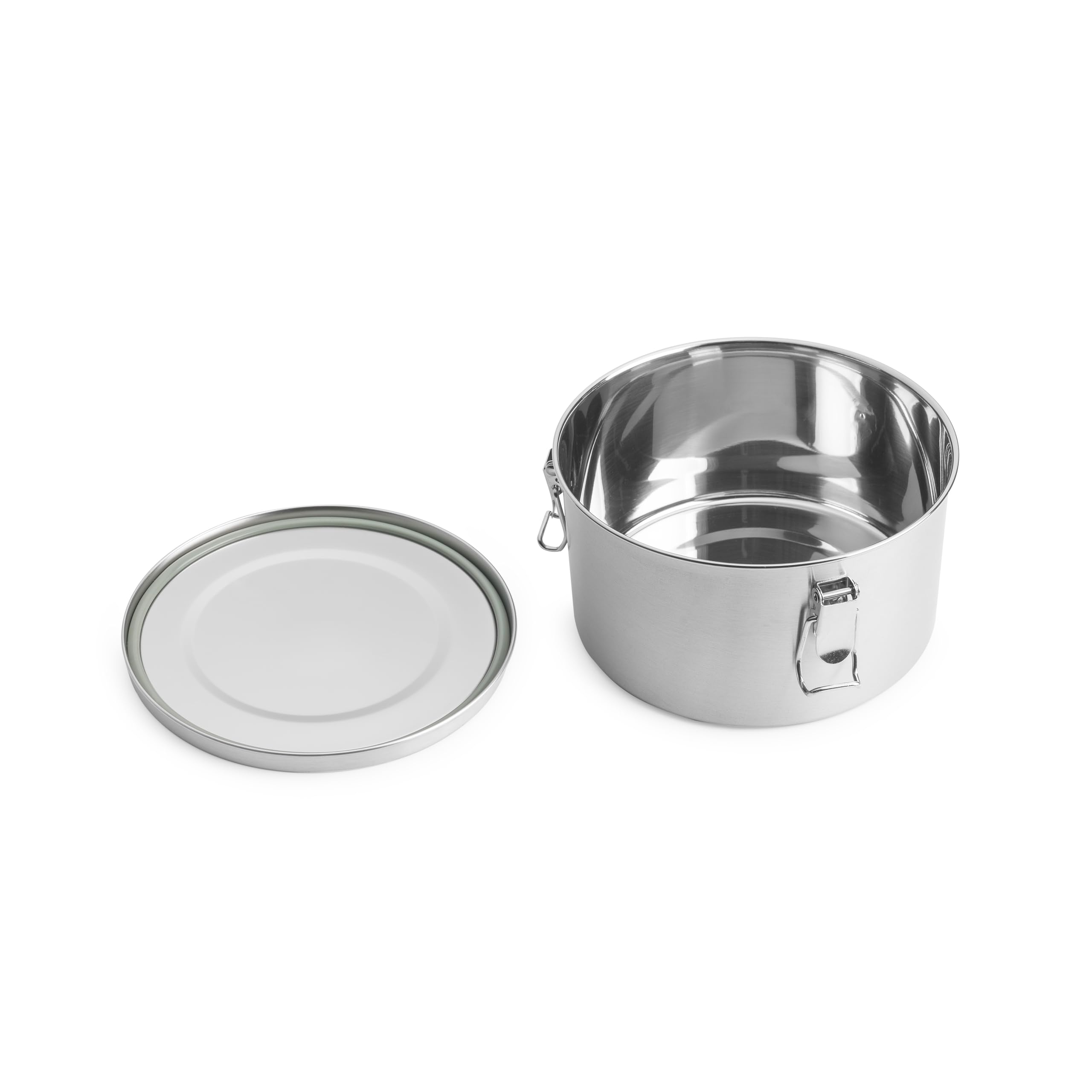 Brotzeit Klick & Bow - Fiambrera hermética (acero inoxidable, 1,8 L)