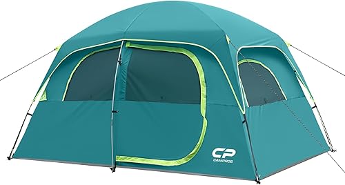 Miniatura 14 de CAMPROS CP Upgraded 6/8 Person Camping Tents, Waterproof Windproof Family Tent with Larger Mesh Windows & Door, Double Layer, Easy Set Up, Verde