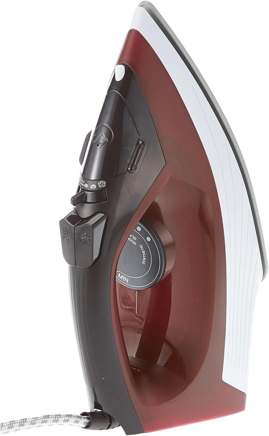 Black & Decker 1600w 300ml steam iron, ceramic coated soleplate with
