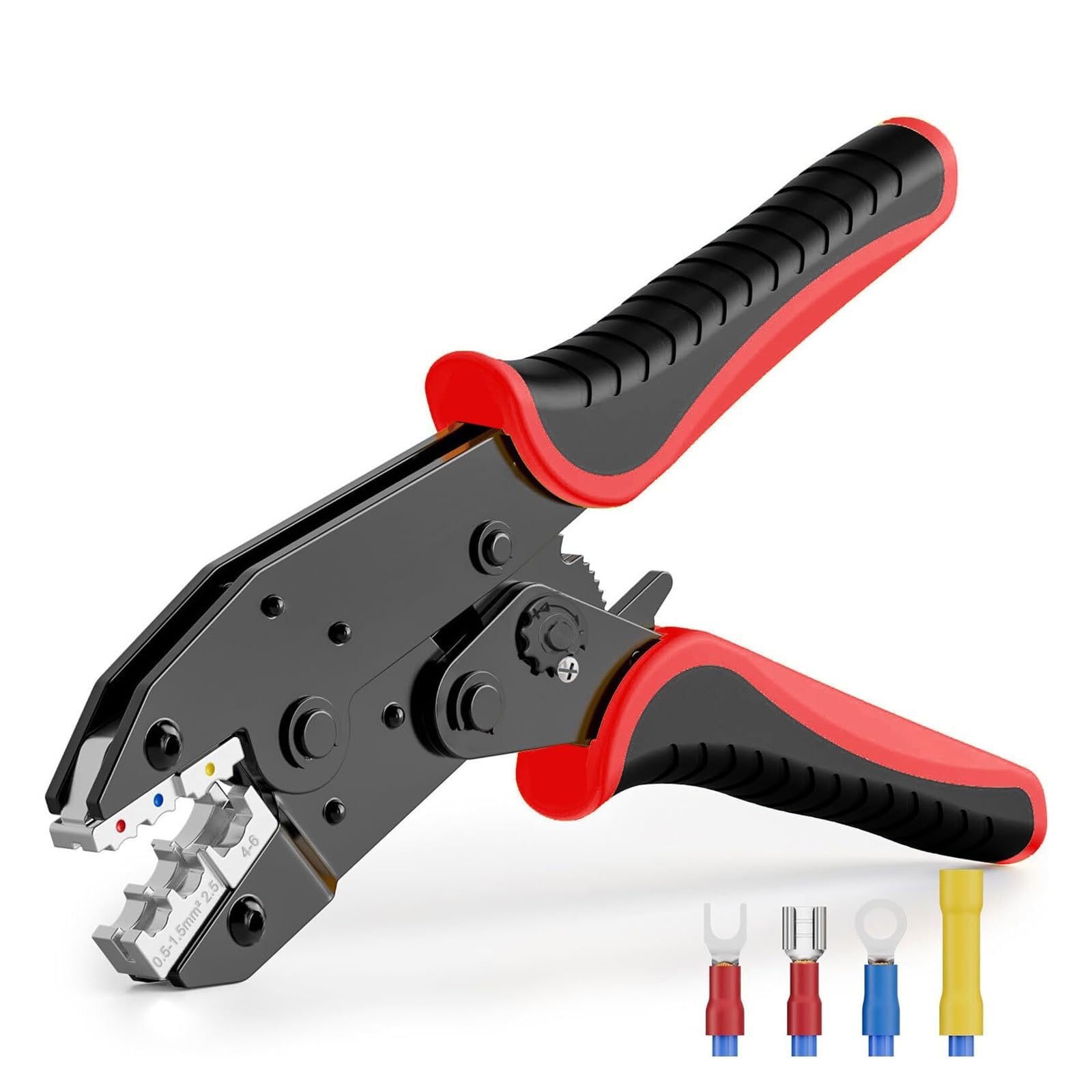 Ewsdsfs Hs-30J Pre Insulated Terminal Crimping Pliers Kit Clamp Electrical Connector Tool For Awg 22-10