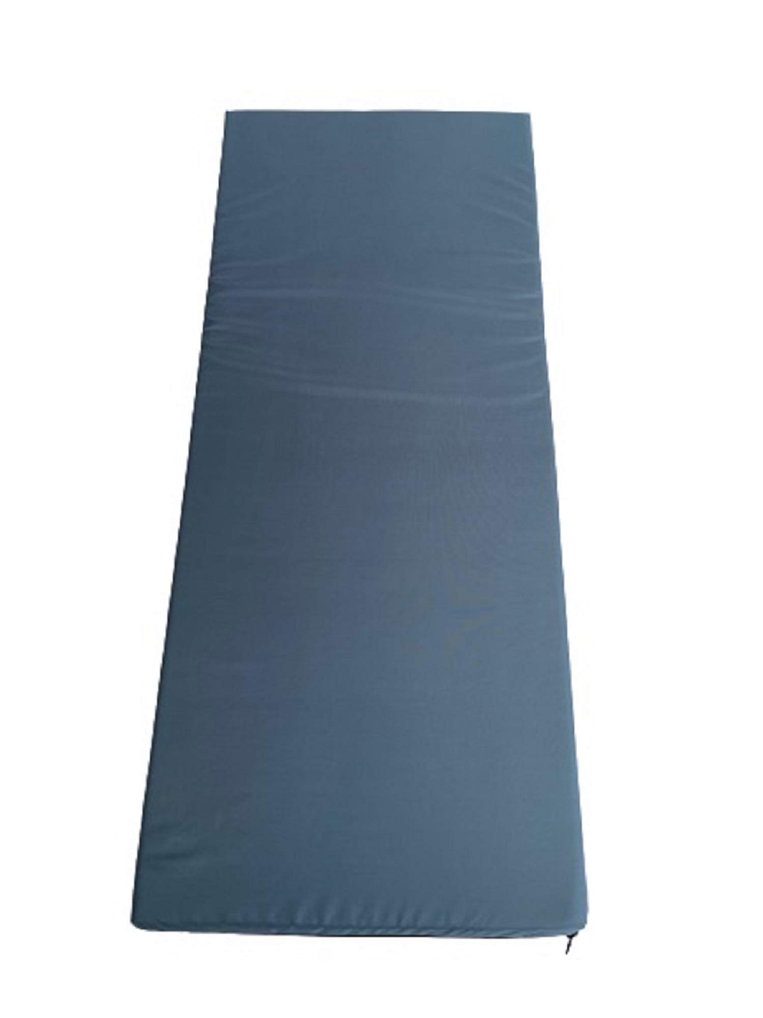TOP STYLE COLLECTION Foam Mattress Caravan Topper,mobile Home,tourer,Camper van,static Water Proof fabric (Grey, 16''x 47''x 4'') — image 1