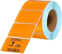 PATIKIL 800 etiquetas térmicas, etiquetas de impressora térmica de 3 x 5 cm, etiquetas autoadesivas, rolo de papel retangular, pequeno para impressora, etiqueta de envio, endereço de código de barras