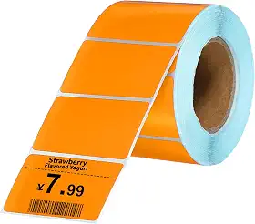 PATIKIL 800 etiquetas térmicas, etiquetas de impressora térmica de 3 x 5 cm, etiquetas autoadesivas, rolo de papel retangular, pequeno para impressora, etiqueta de envio, endereço de código de barras