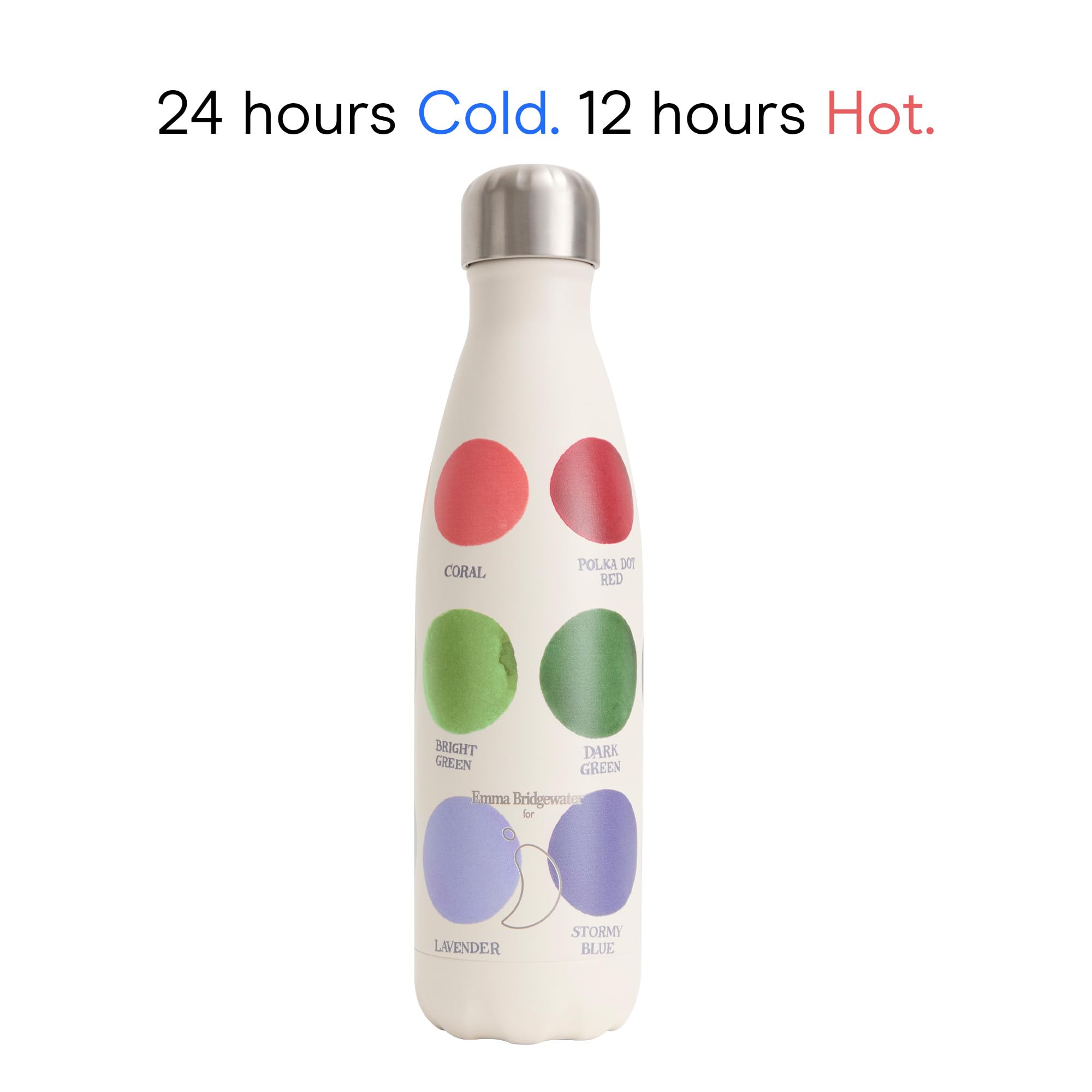 Chilly's Original Borraccia - Borraccia in Acciaio Inossidabile con Isolamento Sottovuoto, Riutilizzabile, per Bevande Calde e Fredde - A Prova di Perdite, Senza Condensa - Colour Palette, 500ml