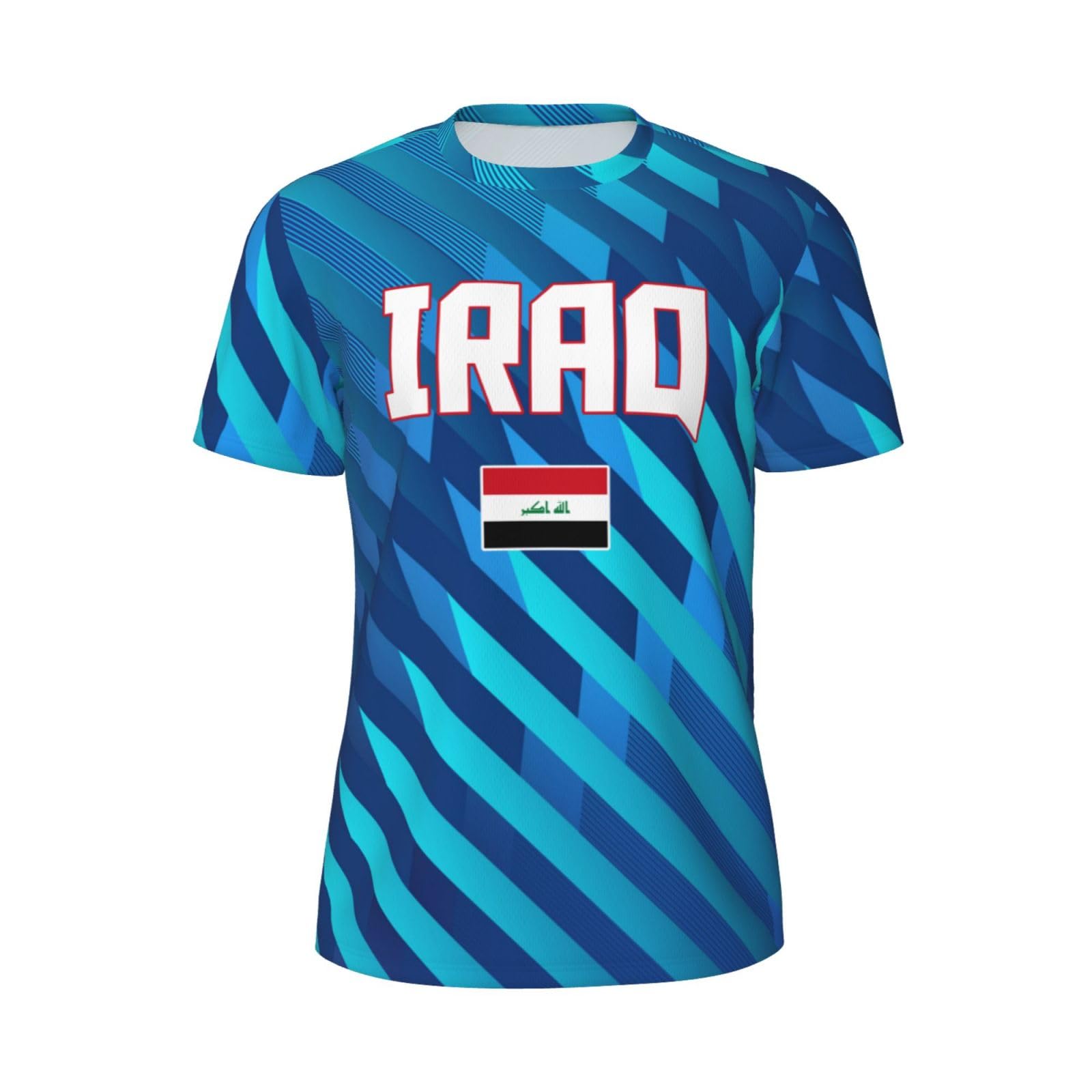 DABOYOZHZH Iraq Flag Cool Iraqans (102) Sports Jersey Mesh T-Shirt 3D Print for Running Cycling Soccer Tennis Fitness Climbing Shirts