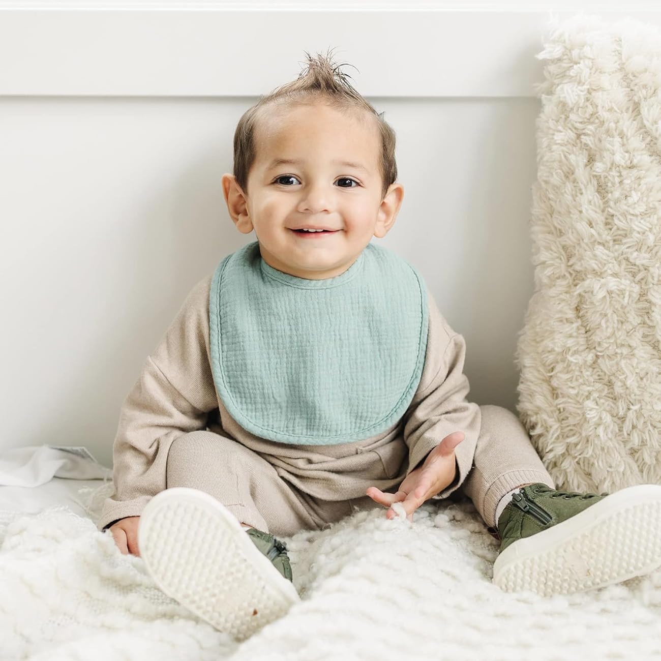 SLOSH Bavaglini Bavaglino Neonato Cotone Baby Pappa Morbidi Panno Per Ruttino Assorbenti Burp Neonati Neonata Lavabile