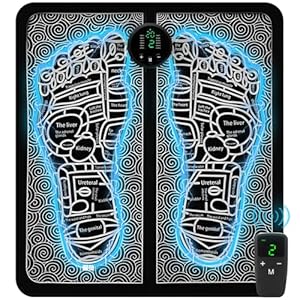 Portable MHD EMS TENS Foot Massager for Plantar Fasciitis & Neuropathy Pain Relief – Deep Tissue Electric Muscle Stimulator, Adjustable Intensity, Lightweight Design for Home, Travel, Office Use