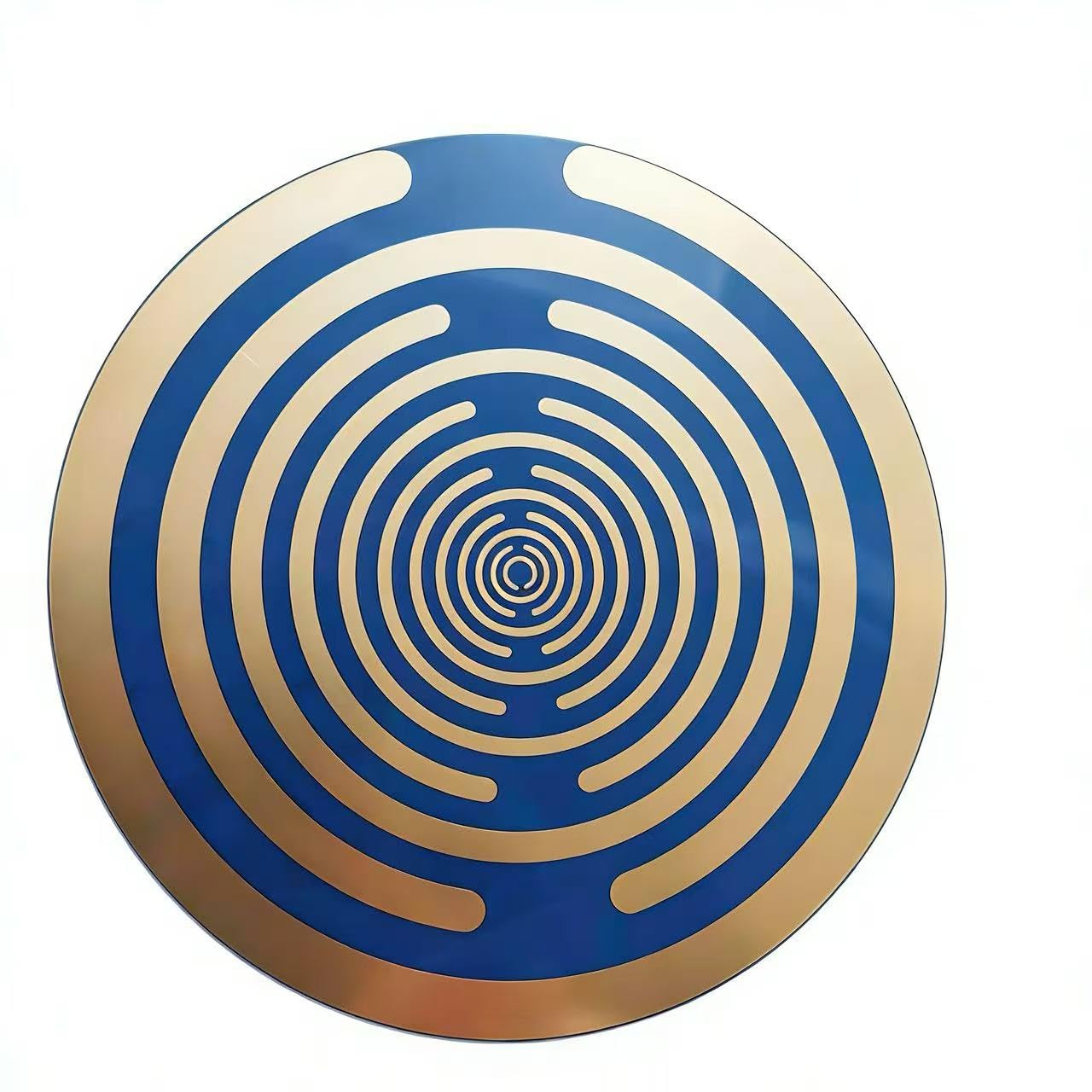 Extra großer Charm, 30 cm, Lakhovsky MWO-Scheibe, mehrwelliger Oszillator, Kupferspule, verbessertes Verschlüsselungsdesign, blau-goldene Farbe