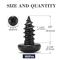 Vista 50 de Tornillo de madera #7 x 3/4 pulgadas, 100 unidades, 18-8 (304), cabeza de acero inoxidable, tornillos autorroscantes rápidos para paneles de yeso
