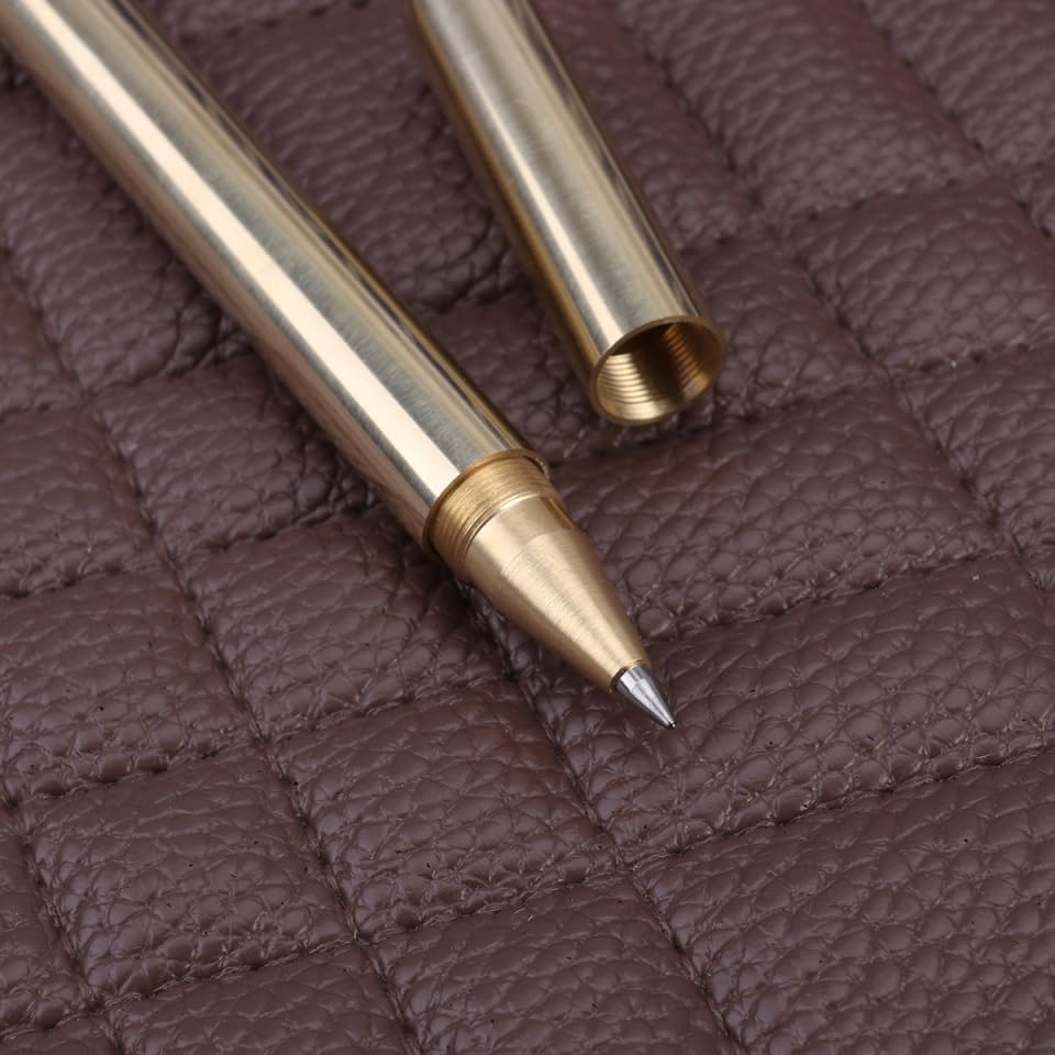 Bolígrafo metálico con tinta negra 0.5 mm color dorado miniatura 6