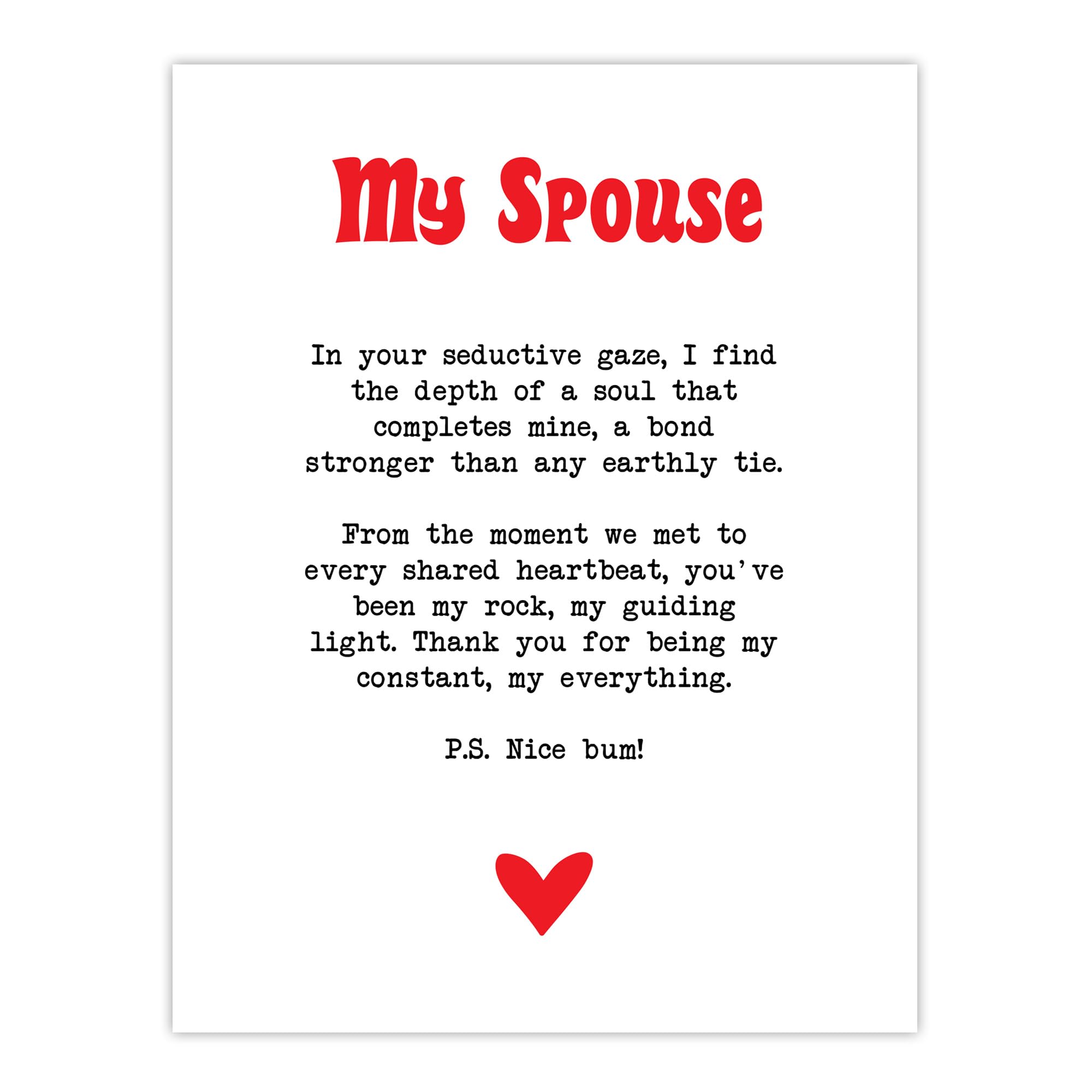 Artery8 Love Poem My Everything Spouse Romantic Poetry Bedroom Extra Large XL Wall Art Poster Print