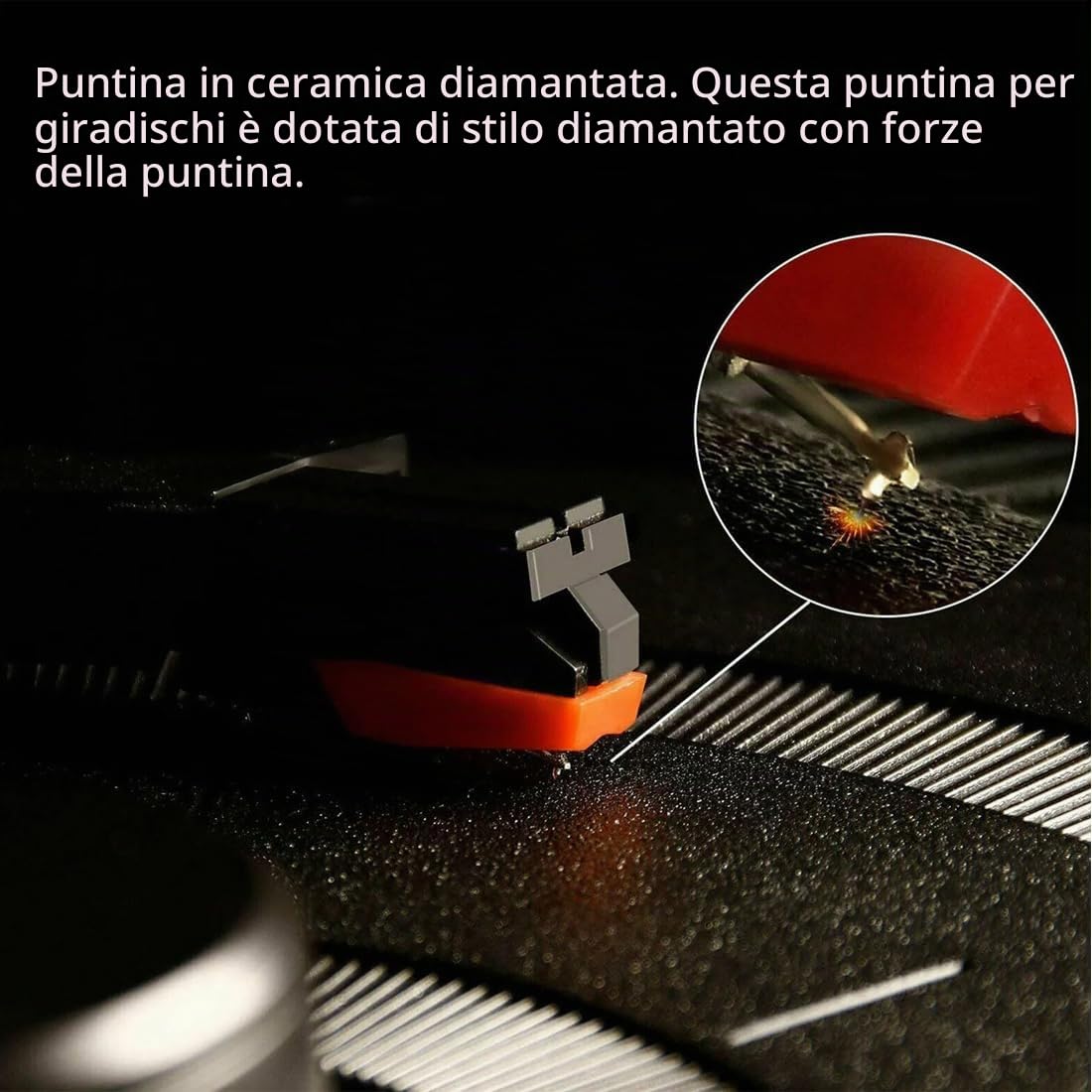 4 Puntine per Giradischi Universali, Stilo di Ricambio in Diamante per Giradischi, Stilo Diamante per Giradischi Ago Sostituzione per Giradischi, Testine Fonografiche per LP, Grammofoni e Giradischi 4 Puntine per Giradischi Universali, Stilo di Ricambio in Diamante per Giradischi, Stilo Diamante per Giradischi Ago Sostituzione per Giradischi, Testine Fonografiche per LP, Grammofoni e Giradischi