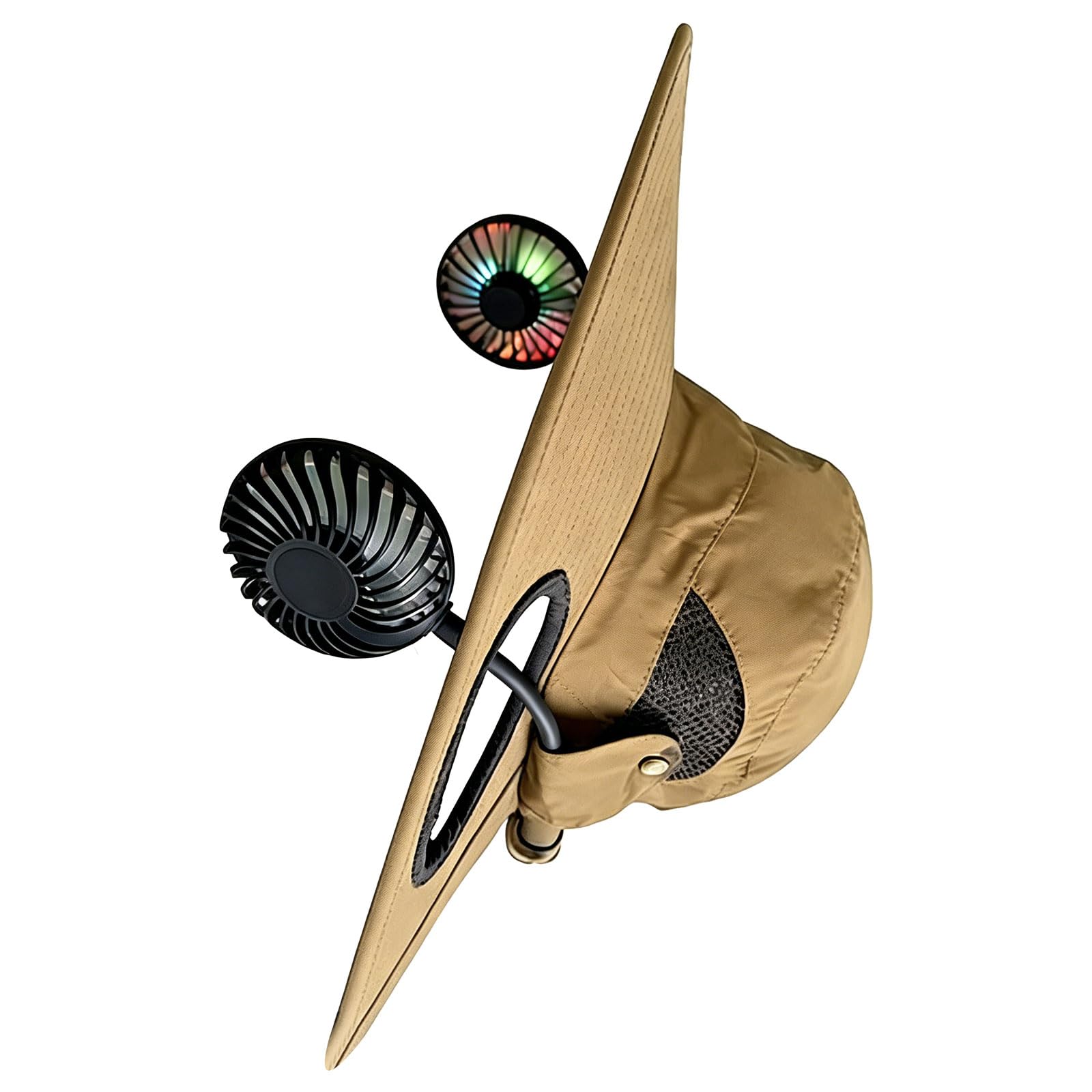 Kaeltsyn Rechargeable Ventilation Hat with 2000mAh Battery and Sun Shielding for Activities Like Fishing and Hiking Fishing Fan Hat