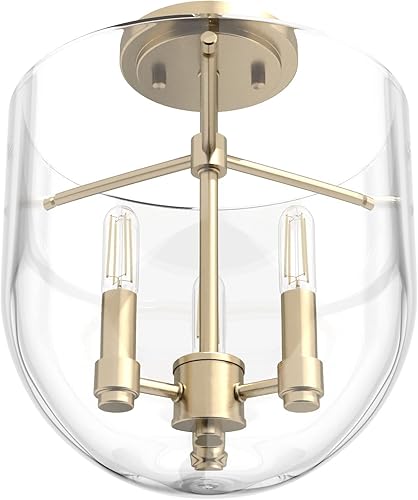 Miniatura 9 de Hunter Fan Company 19387 Luz de montaje empotrado Sacha, Alturas Gold