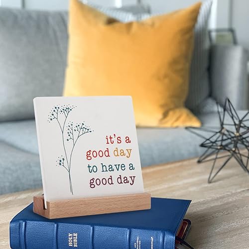 Miniatura 2 de Decoración positiva para oficina en casa, regalos motivacionales para mujeres, letrero It's a Good Day arte decorativo inspiracional de escritorio,