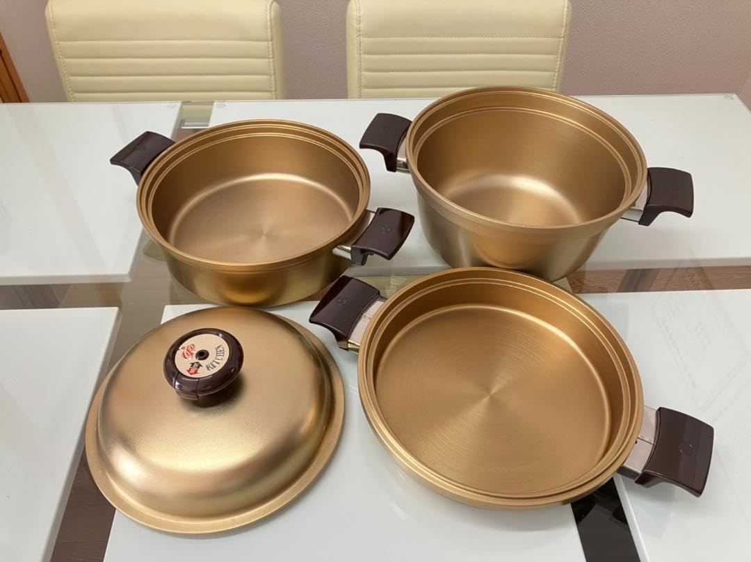 しばのキッチン鍋 ゴールドシリーズ 4点セット しばのキッチン鍋 ゴールド