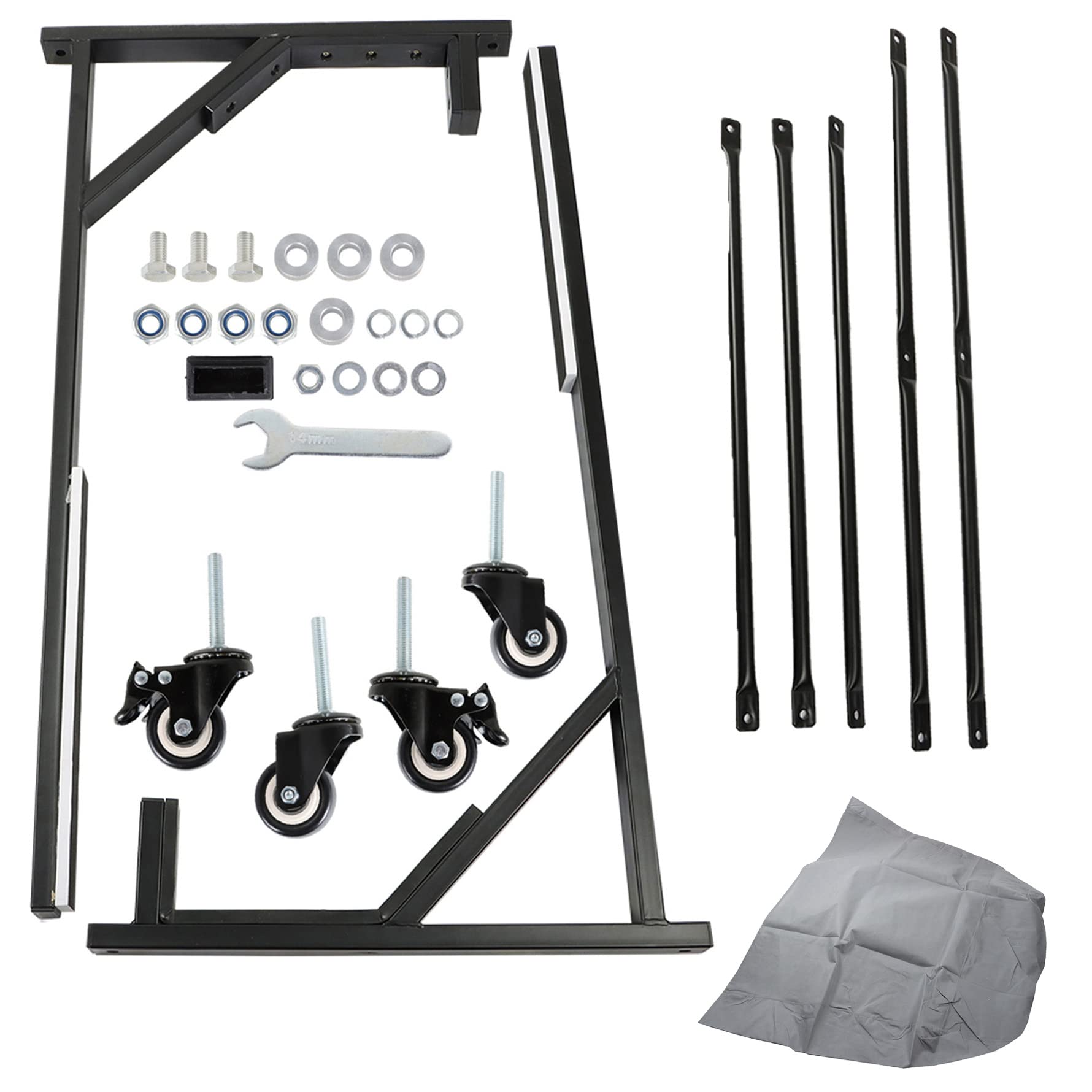 munirater Hard Top Carrello portaoggetti di ricambio per 63-20 R129 W113 SL600 SL320 500SL 450SL TC107 9007900200 con ruote e copertura