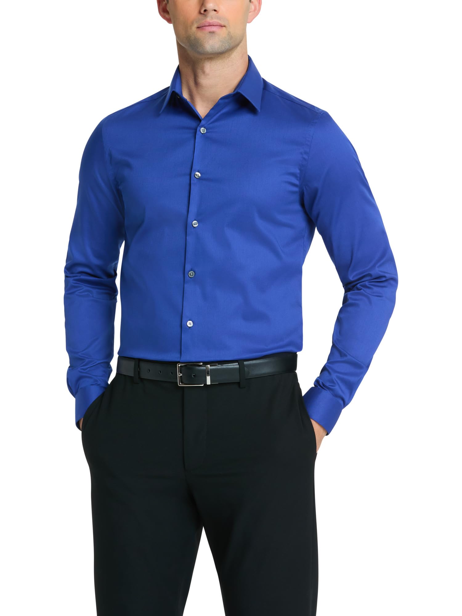 Van Heusen Flex Collar Slim Fit Stretch Dress Shirt Camicia da Cerimonia Uomo