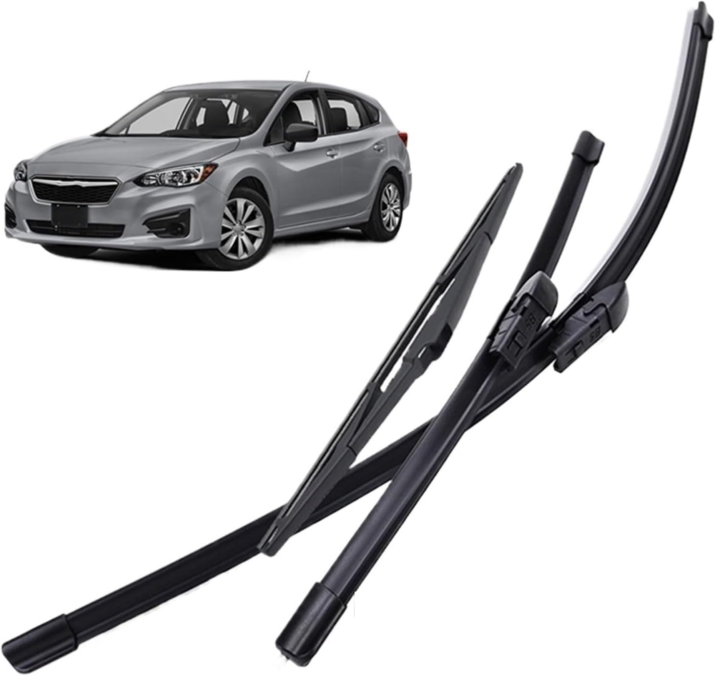 MadongJ Windshield Windscreen Wiper Blades for Subaru Impreza XV GK GT 2017-2021, Replacement Blades All-Weather Performance Streak-Free Windshield Wipers