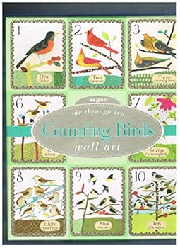 Unknown Binding One to Ten Counting Birds Wall Art (8" X 10") Book