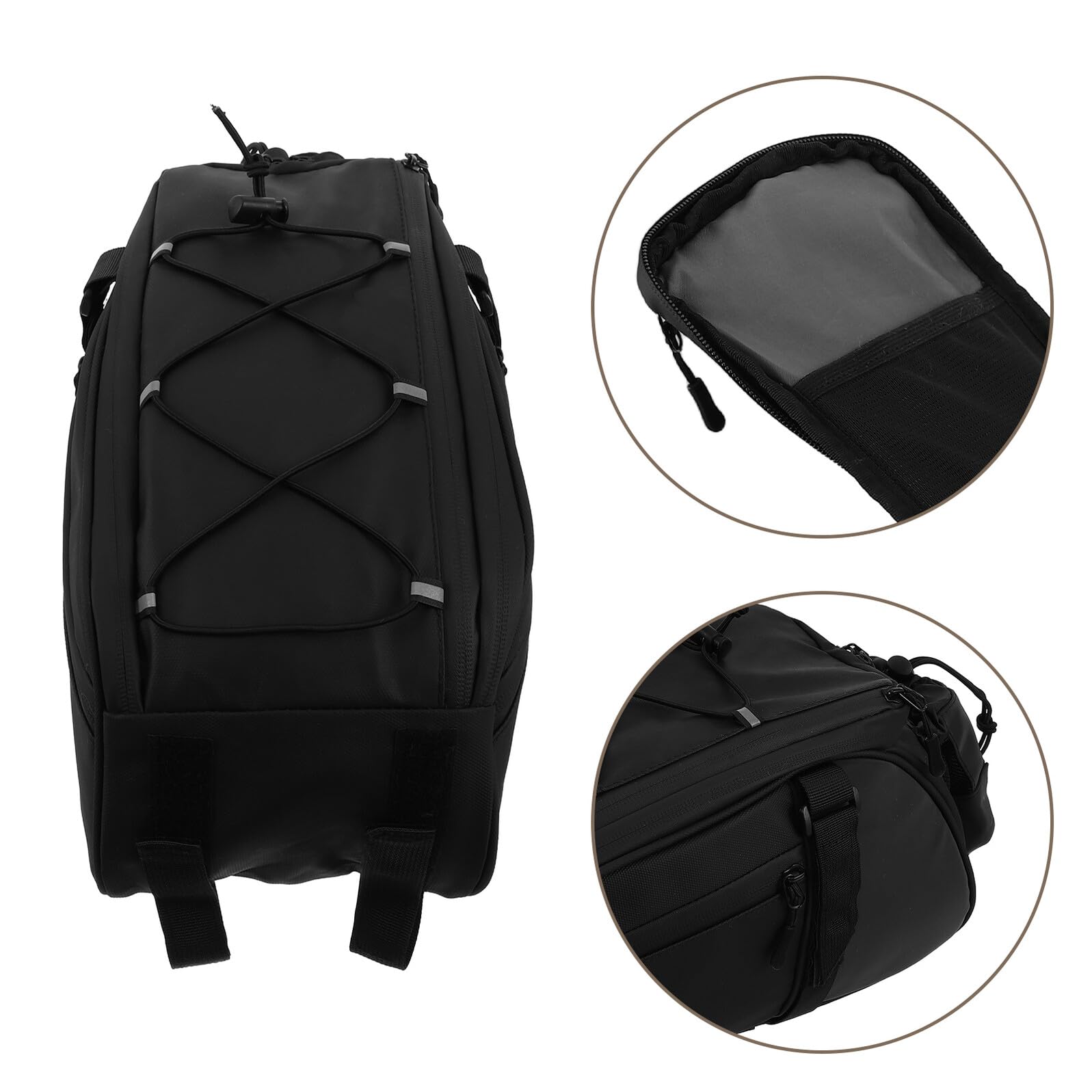 Borsa Posteriore per Bici da Portapacchi Borsa Laterale per Mountain Bike Ampio Scomparto e Fissaggio Stabile per Ciclismo Viaggi e Pendolarismo