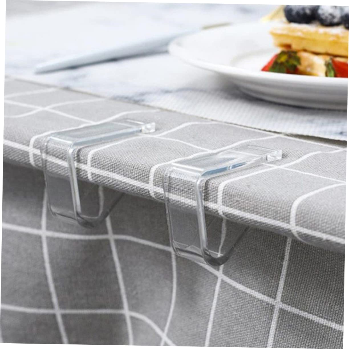 CIYODO 2sets Tablecloth Holder Table Cover Clip Easy to Use Clamp for Outdoor Indoor Tables Prevents Slipping 4pcs*2