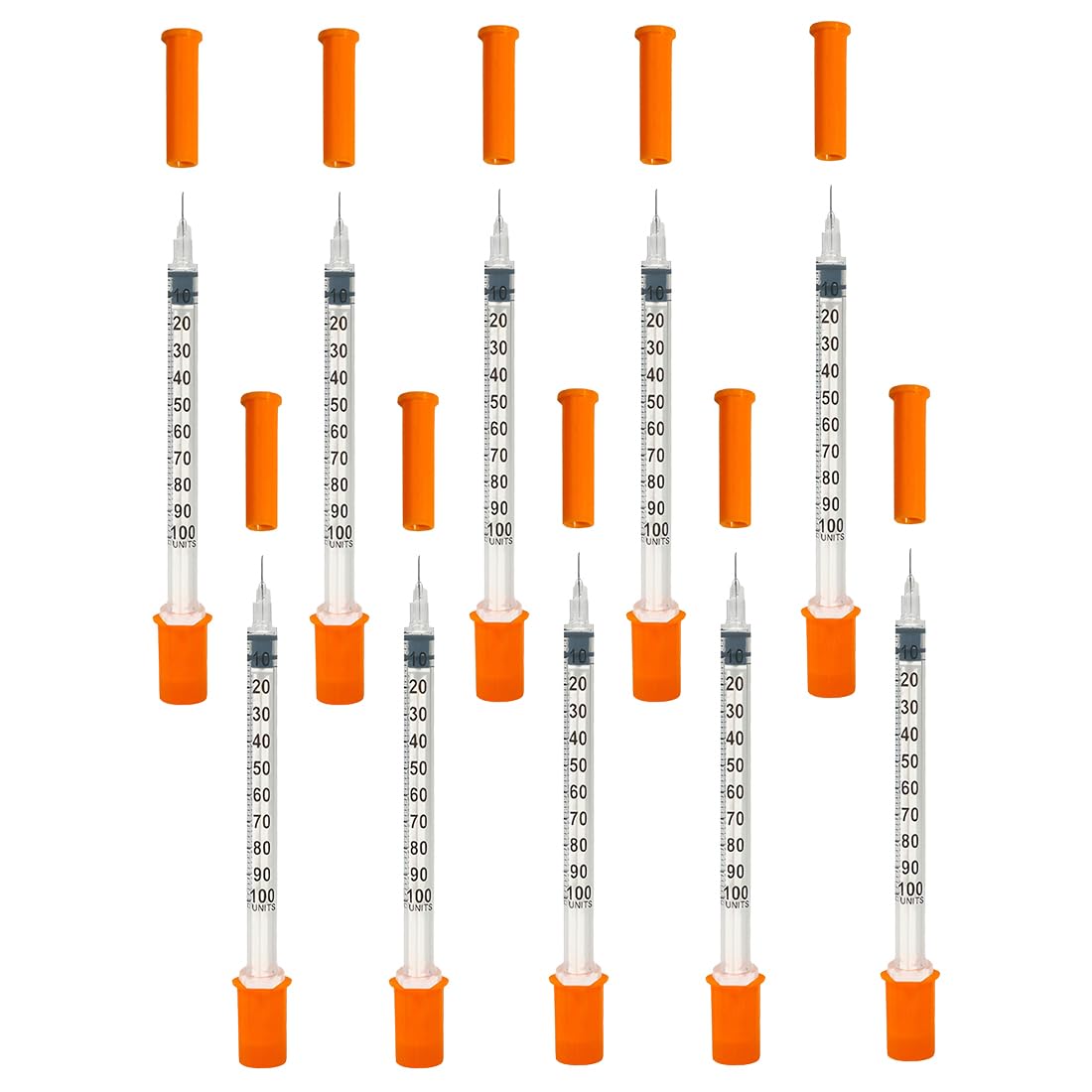 10 Pièces tubes en plastique de 1 ml(30 g x 8 mm), outils de mesure polyvalents, emballés individuellement